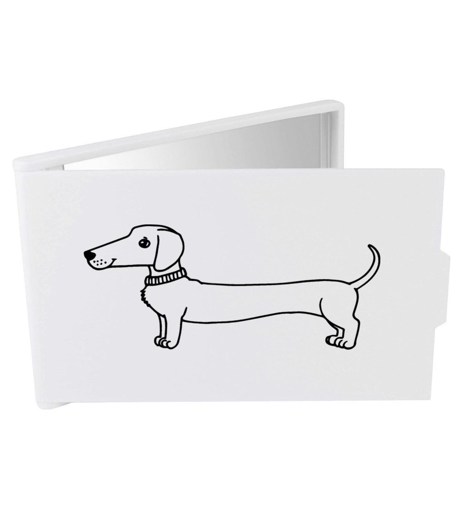 Azeeda 'Sausage Dog' Compact/Travel/Pocket Makeup Mirror (CM00008265)