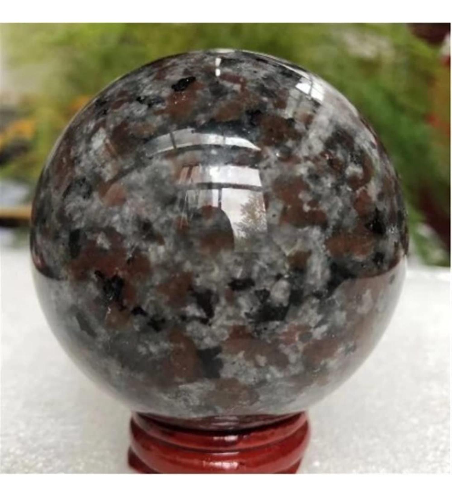 Crystal Rough Specimen Healed Natural Flame Stone Crystal Ball Powerful Home Decor As a Gift - Buy Online on SooperMarket.com