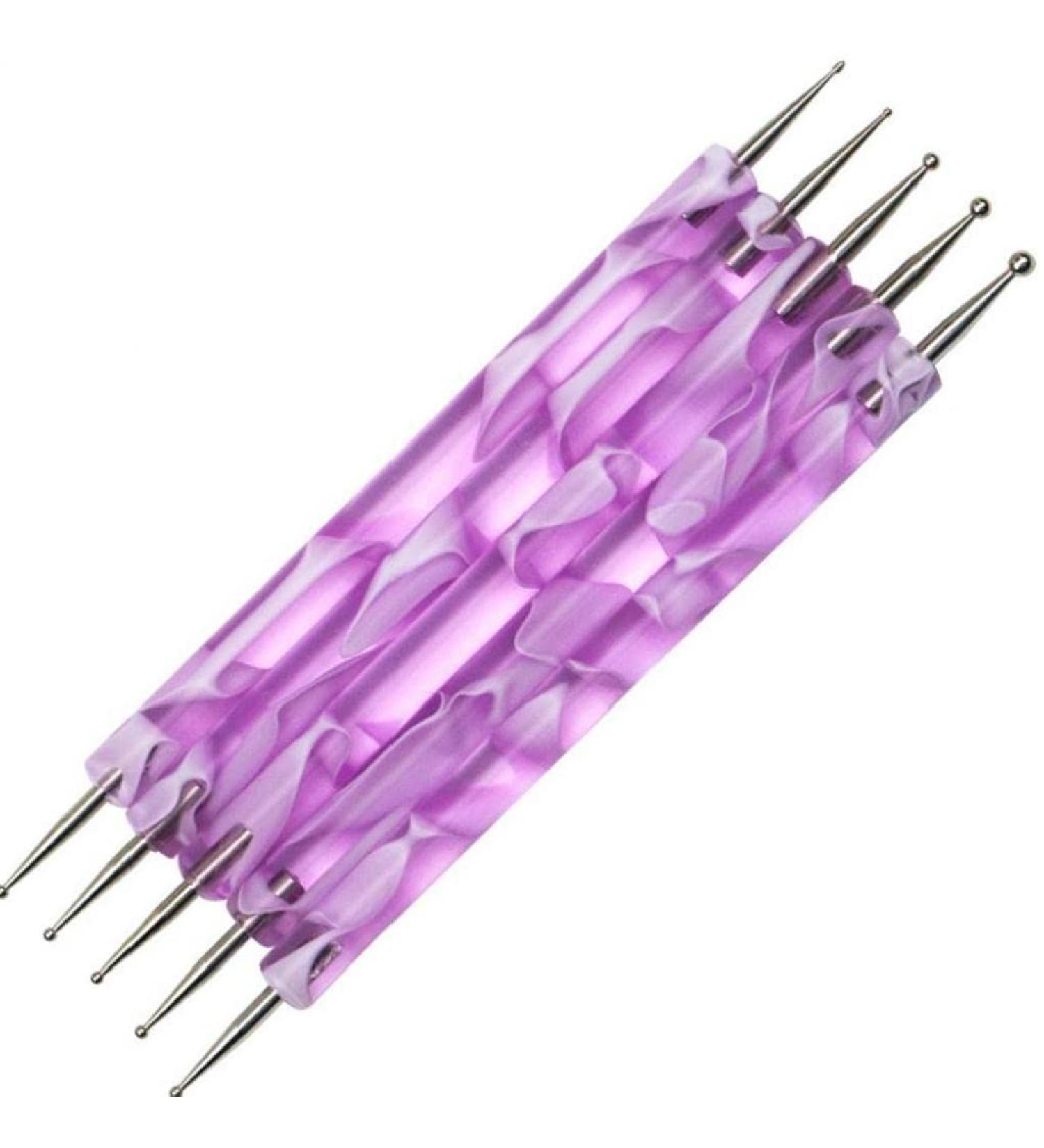 PiniceCore 5Pcs Nail Dotting Pen Set - 2-ended DIY Marbleizing Tool for Manicure & Nail Art | International Shipping Available - Buy Online on SooperMarket.com