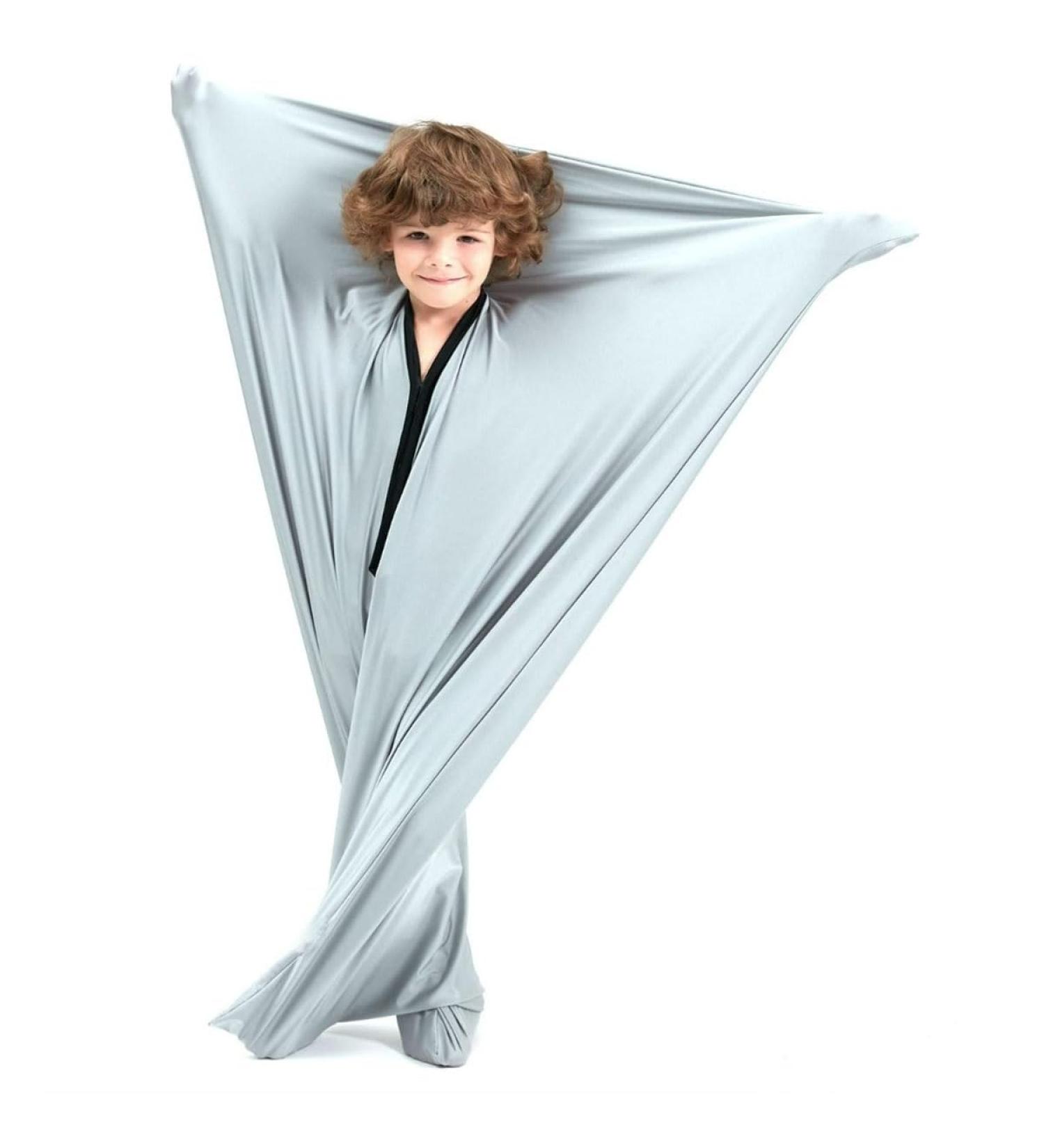 ZYUBOESO Compression Sock with Snug Sensory Sack | Body Sock Calming Therapy Blanket for Stress Relief | XL/X-Large Silver Grey - Buy Online on SooperMarket.com