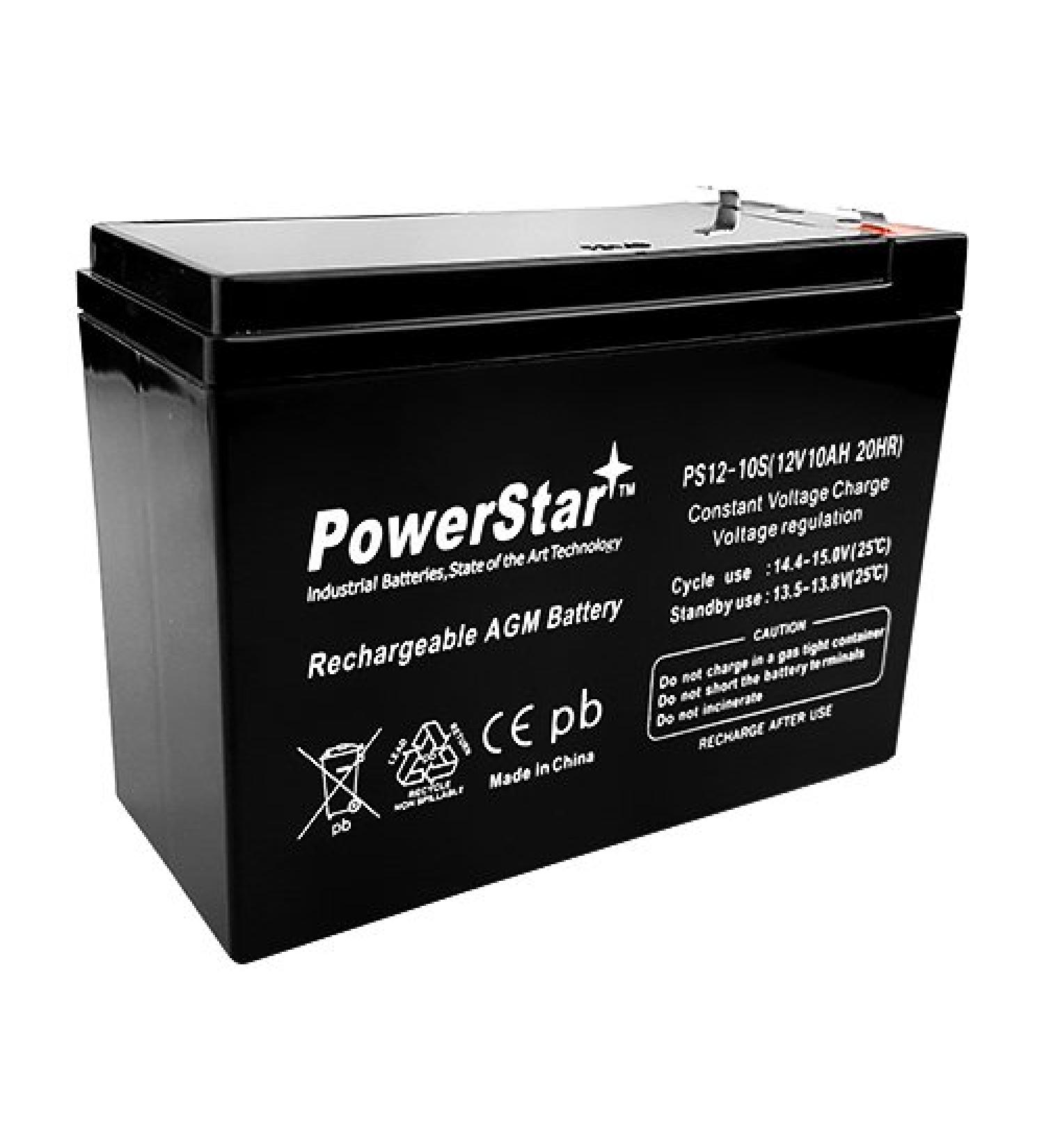 12V 10AH Replacement Battery for WP10-12SE & WP1012 - Sealed Lead Acid Portable Power - Buy Online on SooperMarket.com