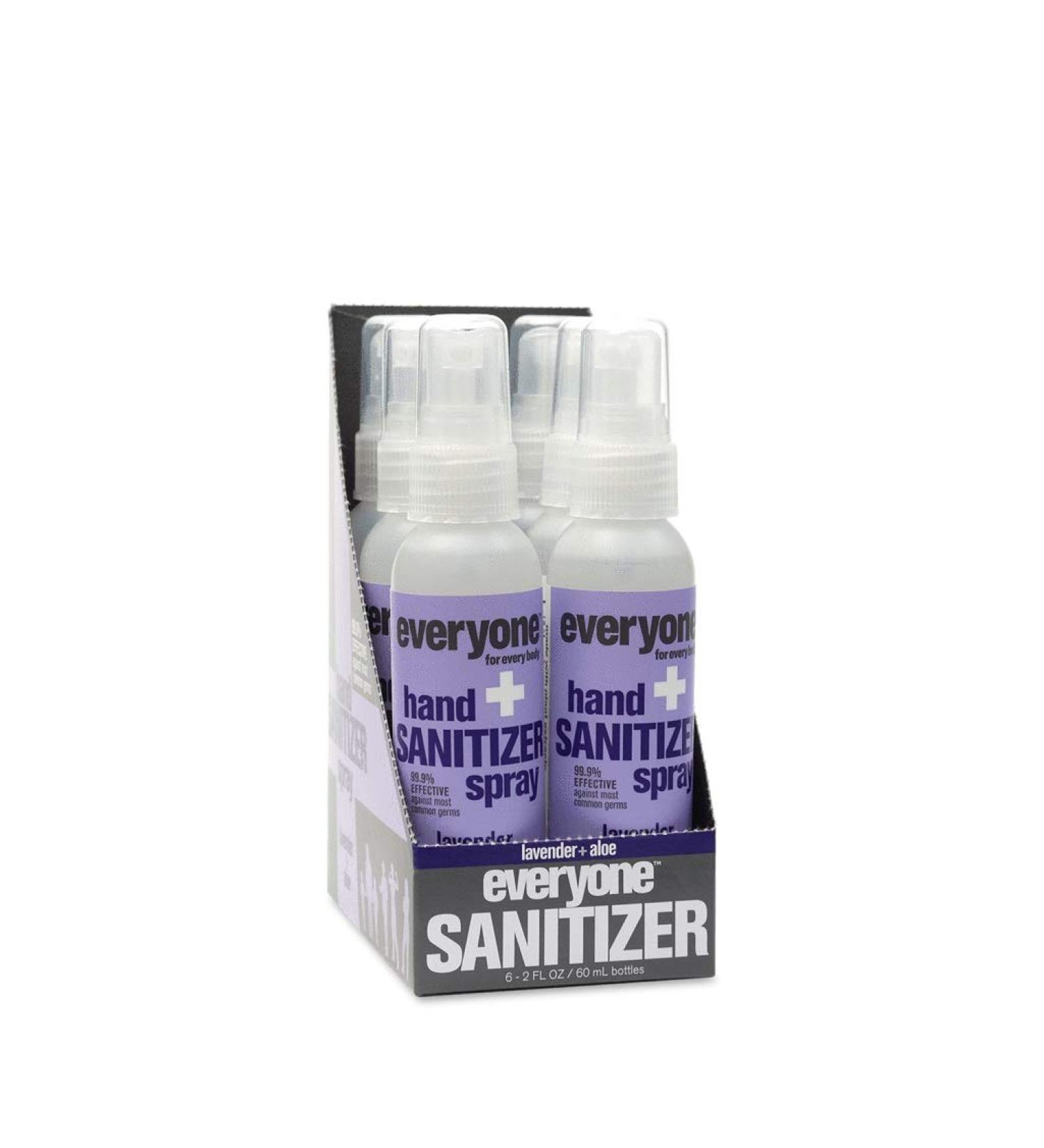 Everyone for Every Body Hand Sanitizer Spray - Lavender and Aloe - 2 oz (6 Pack) - 12 fl oz - Buy Online on SooperMarket.com