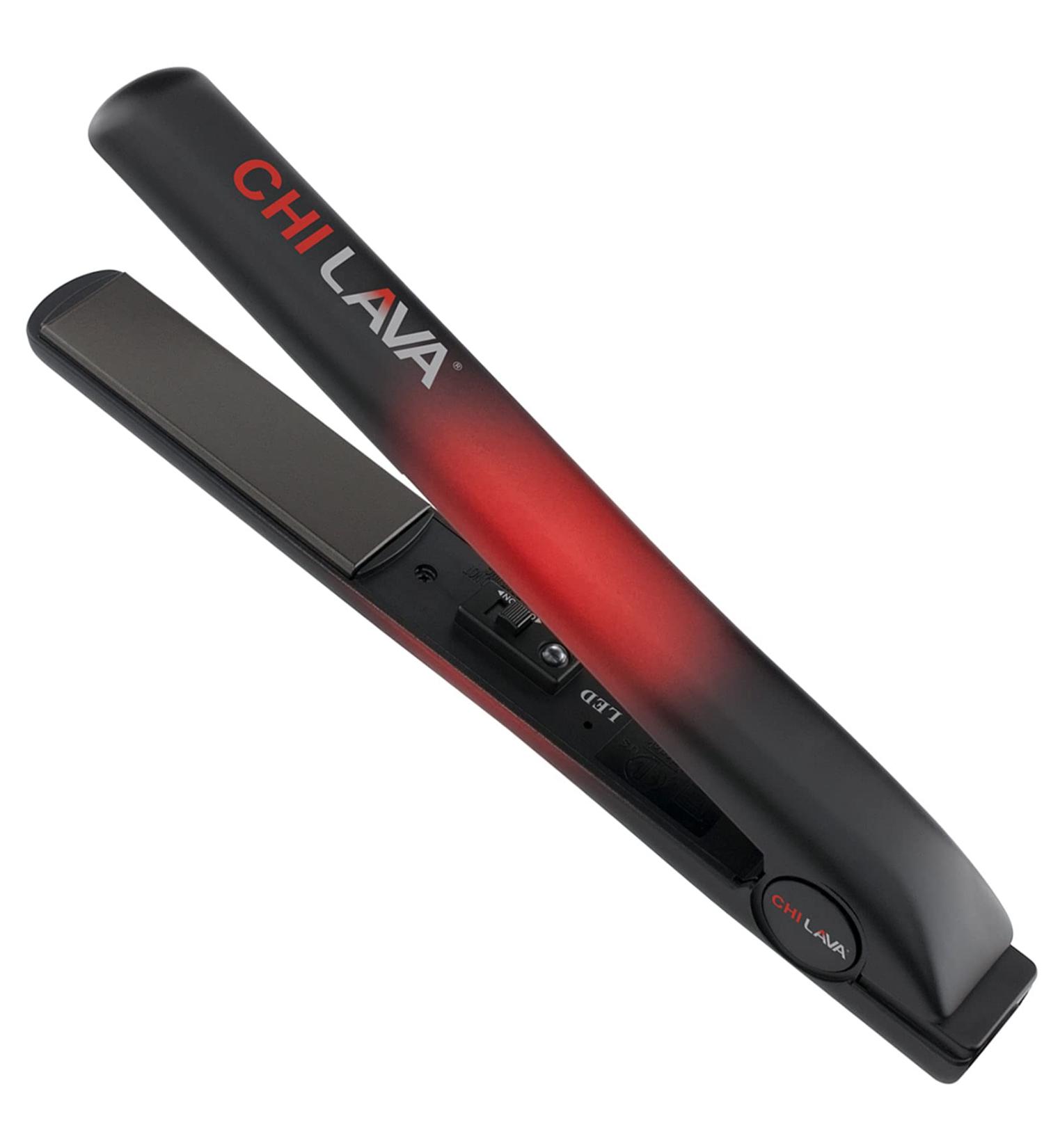 CHI Original Lava 1 Ceramic Flat Iron - Red | Professional Hairstyling Tool - Buy Online on SooperMarket.com