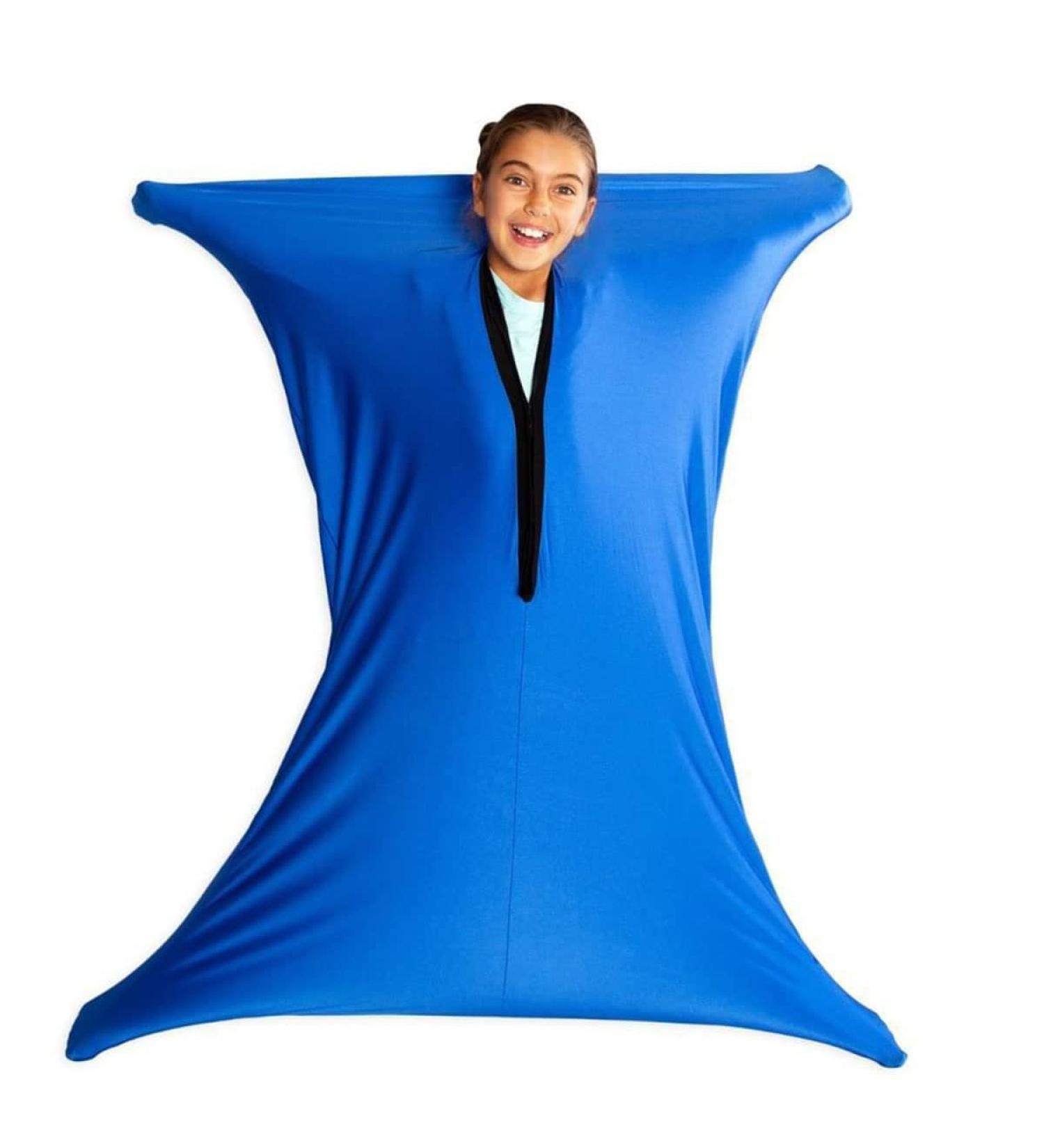 Body Sock Sensory Sox Deep Pressure Stimulation Suitable age 3-18 sensory durable seams asd child stretchy for Children and Adults with Sensory Proceessing Disorders or Autism ( Color : Blue Size : M/Medium-69*119cm Blue - Buy Online on SooperMarket.com
