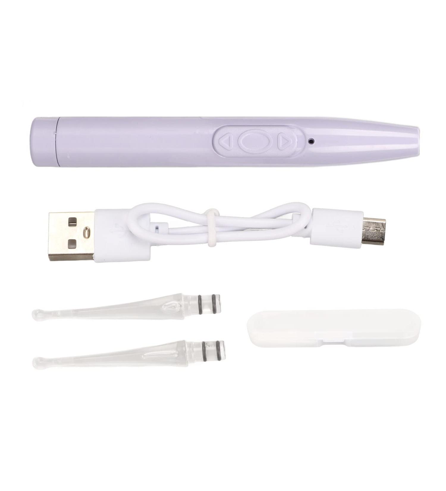USB Rechargeable Kids Ear Wax Removal Spoon with LED Flashlight - Safe Ear Cleaner for Adults & Kids - Purple - Buy Online on SooperMarket.com