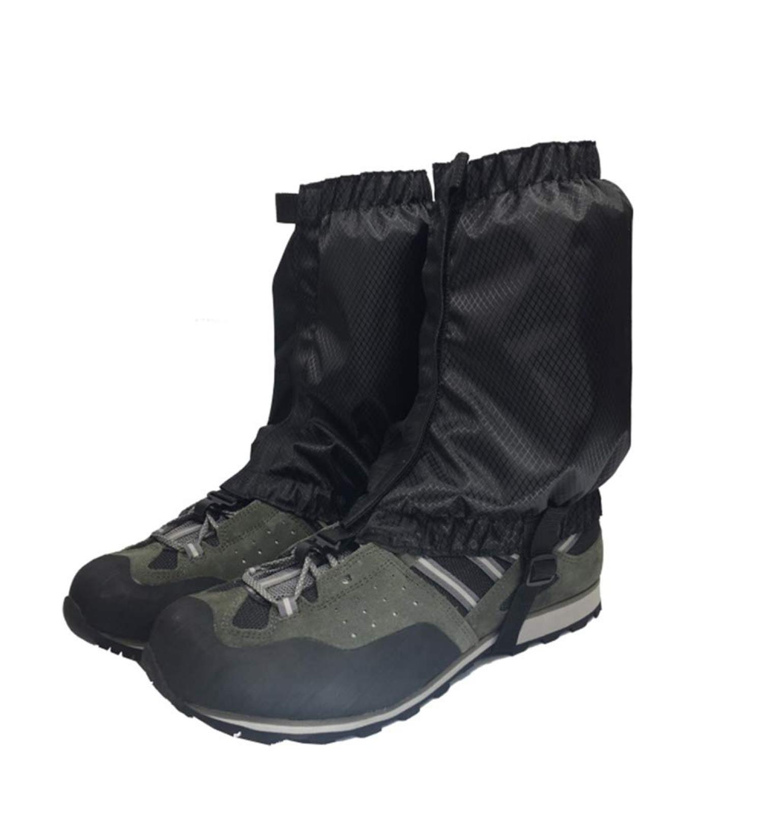 VORCOOL Lightweight Waterproof Snow Gaiters - 1 Pair Ankle Gaiters for Outdoor Hiking & Climbing (Black) | International Shipping Available - Buy Online on SooperMarket.com