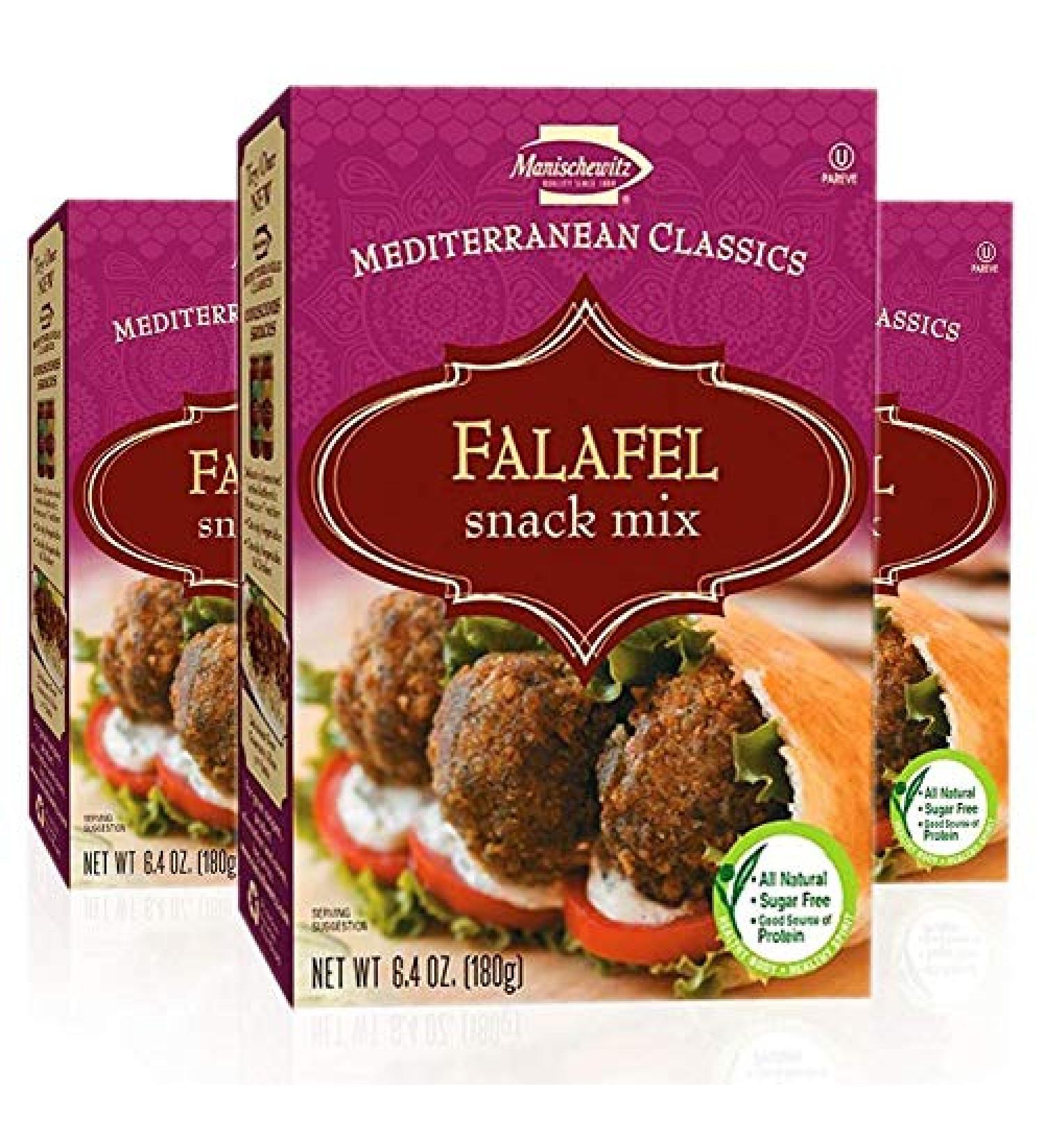 â€œManischewitz Mediterranean Falafel Ball Mix 3 Pack | All Natural, Sugar Free, Kosher, High Protein 6.4ozâ€‌ - Buy Online on SooperMarket.com
