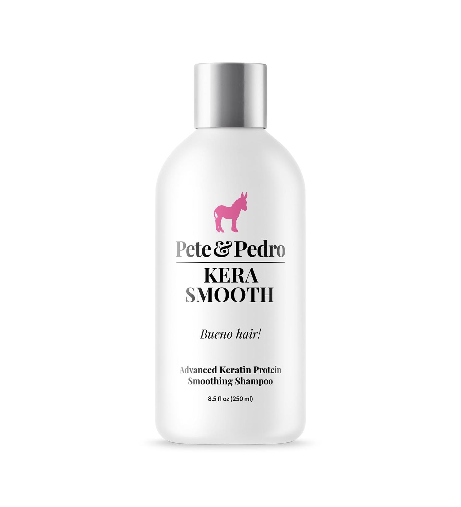 Pete & Pedro KERASMOOTH SHAMPOO - Strengthening Keratin Protein Cleanser Reduces Frizz & Flyaways Shark Tank Featured 6 oz - Buy Online Worldwide - Buy Online on SooperMarket.com