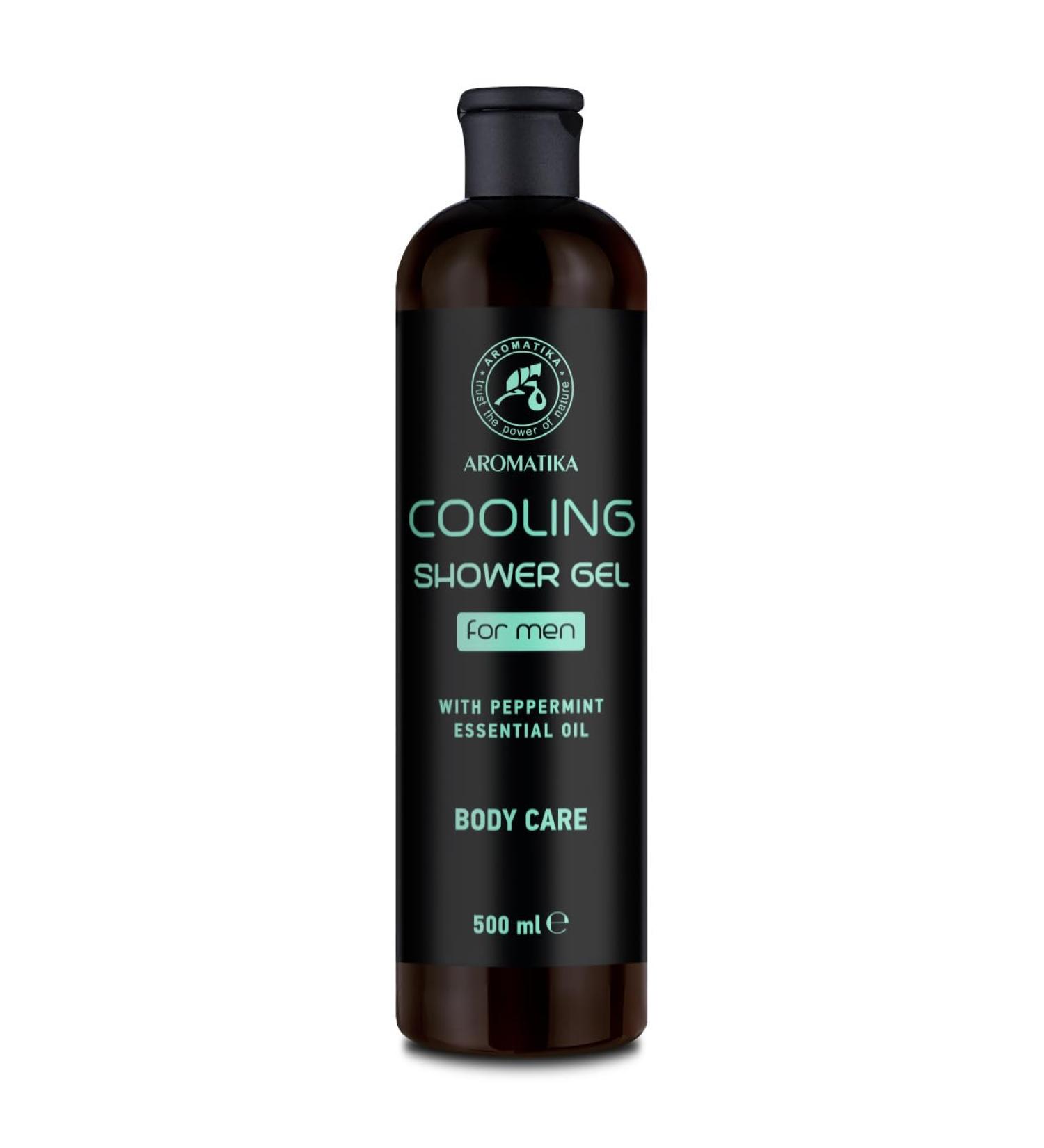 Shower Gel Cooling 500ml - Shower Gel for Men with Peppermint Essential Oil - Body Care - Cleansing and Care - Fresh Fragrance - Masculine Aroma - Body Wash for Him - Shower Gel - Buy Online on SooperMarket.com