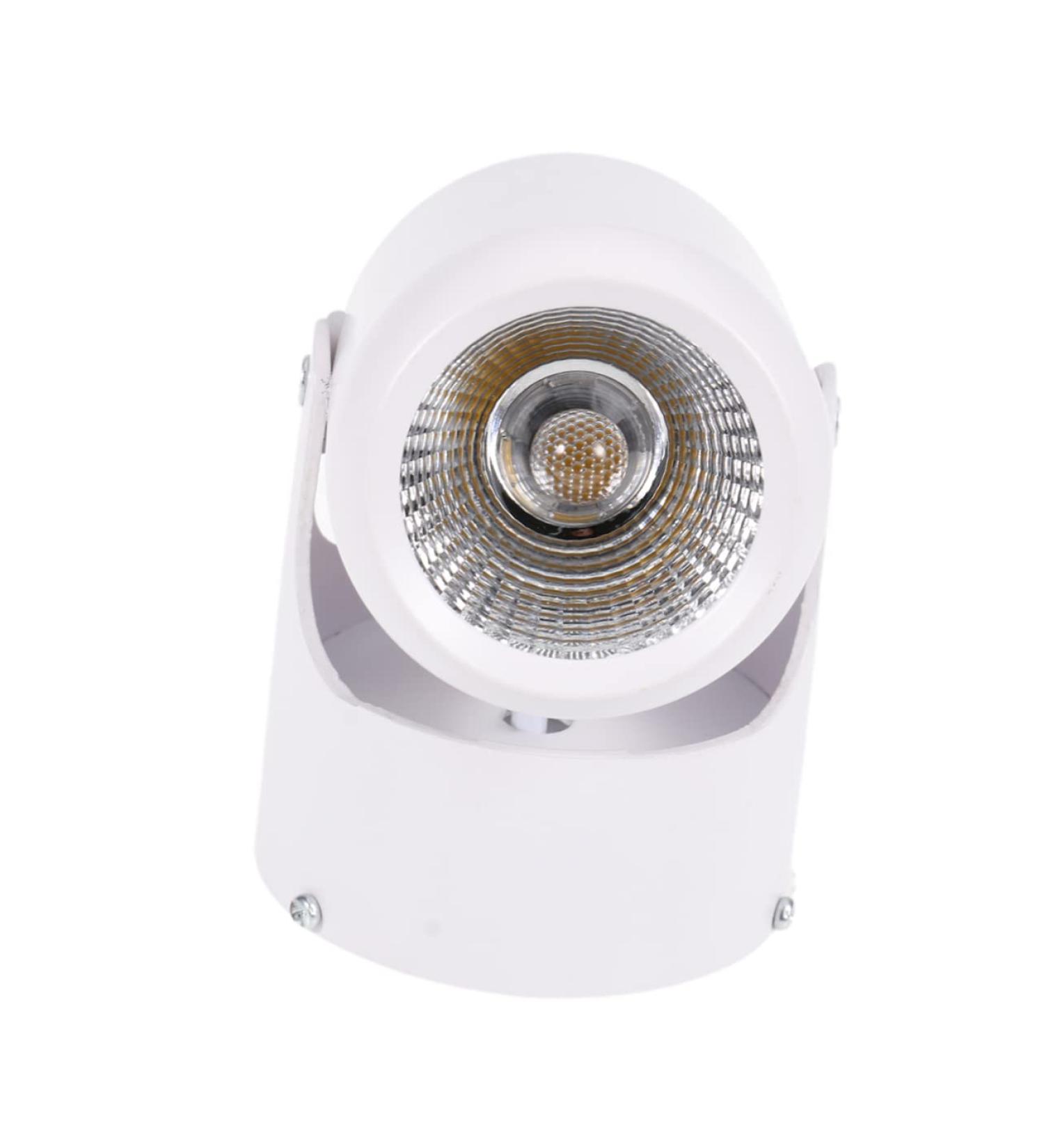 HEMOTON LED Spotlight Spotlight Spot Light Wall Swivel Lamp Ceiling Downlight Ceiling Lamp Wall Lamp Adjustable White Size 2 - Buy Online on SooperMarket.com