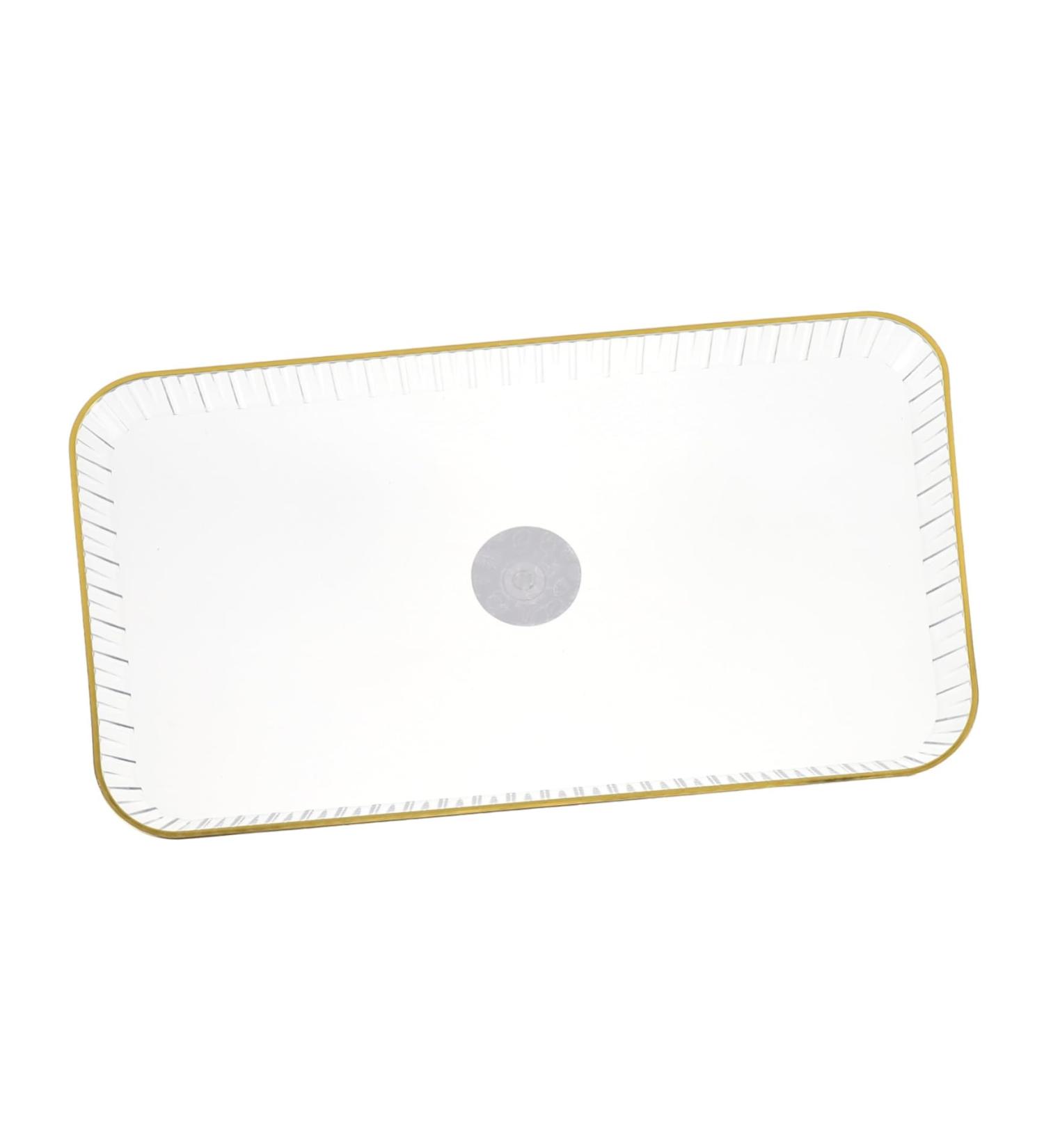 ABOOFAN 1pc Tray Christmas Platter Christmas Plates Candy Serve Holder Candy Container Decorate Household 31.3X18.1X2.4CM Transparent Color - Buy Online on SooperMarket.com