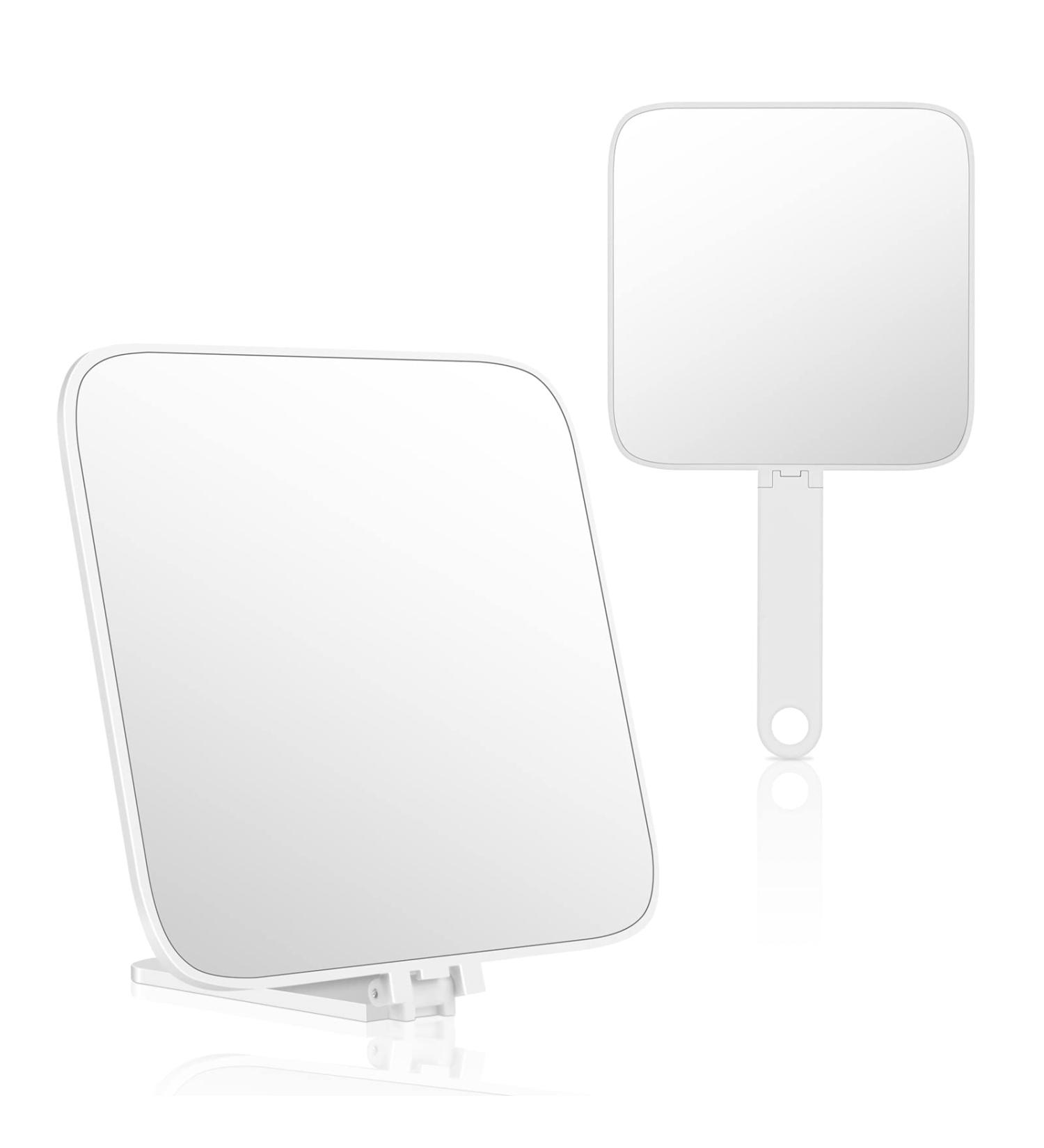 OSDUE Portable Travel Makeup Mirror Compact and Hand Mirror for Barber Shops & Makeup Application - Square-shaped - Buy Online on SooperMarket.com