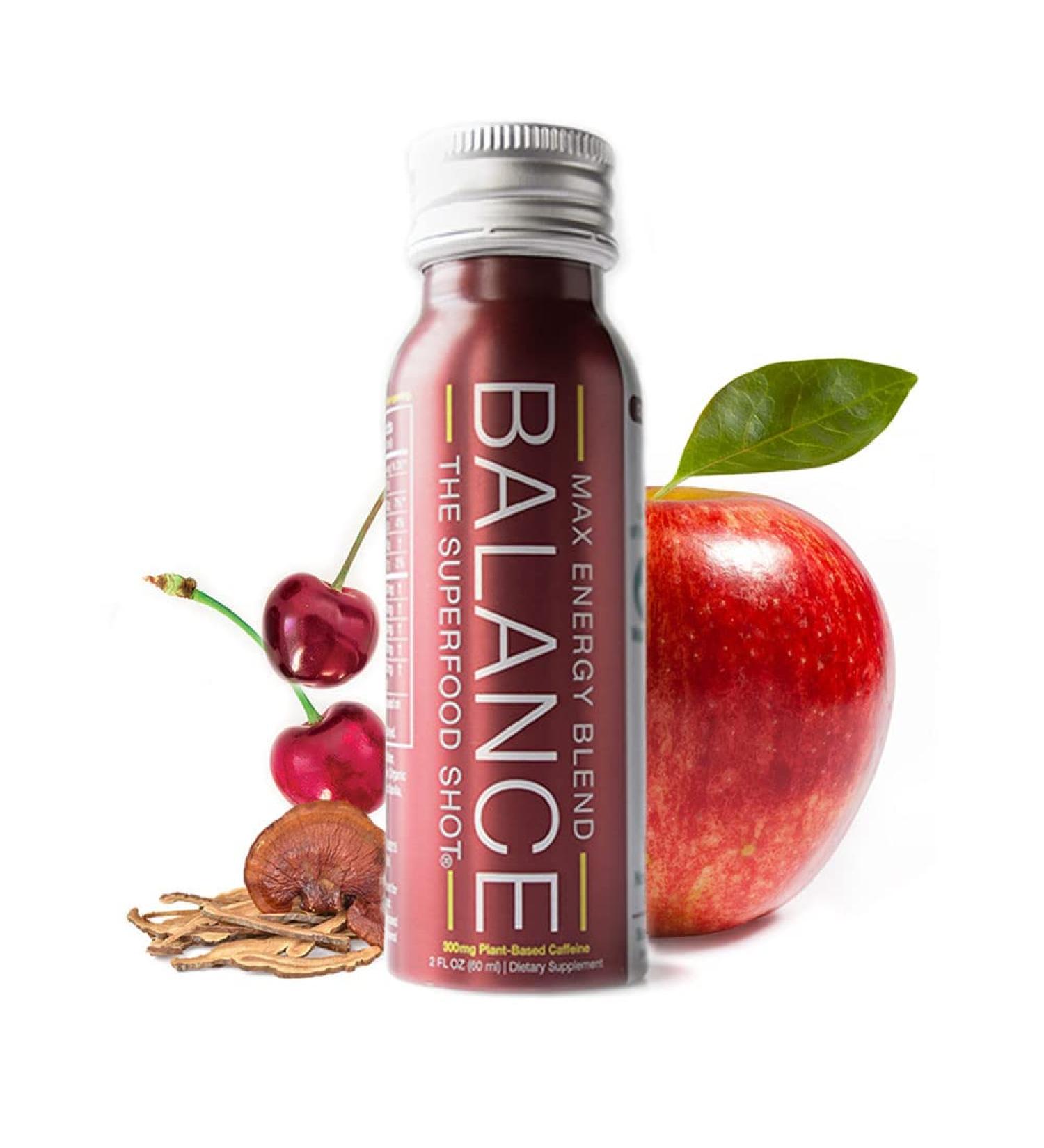 Max Energy Shot with Superfoods & Organic Caffeine - Brain Support, Mushroom Blend, Maca - Vegan & Gluten-Free (6 Pack) - Buy Online on SooperMarket.com