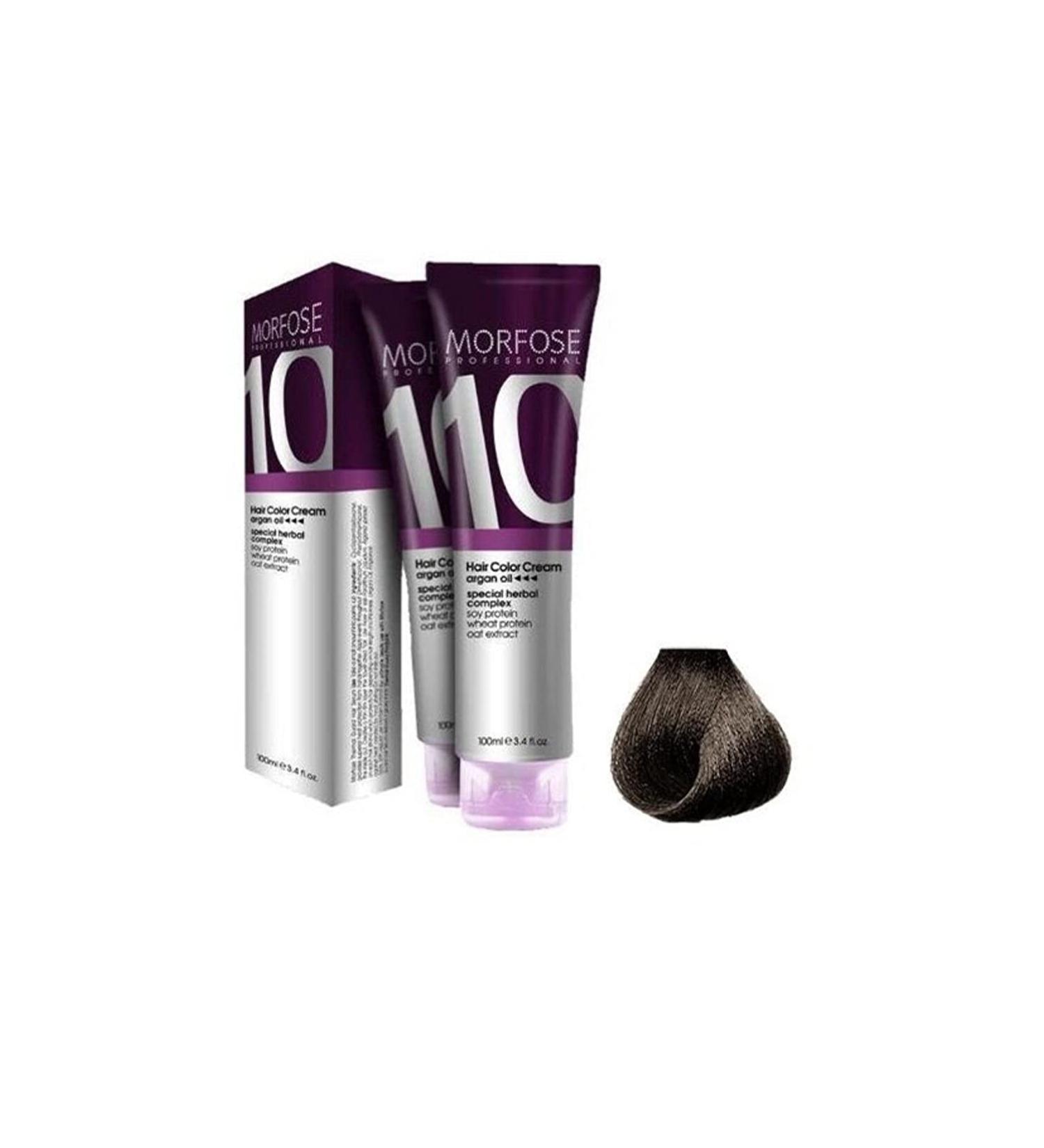 Morfose 10 Professional Hair Colour Cream 100 ml No. 5 Light Brown