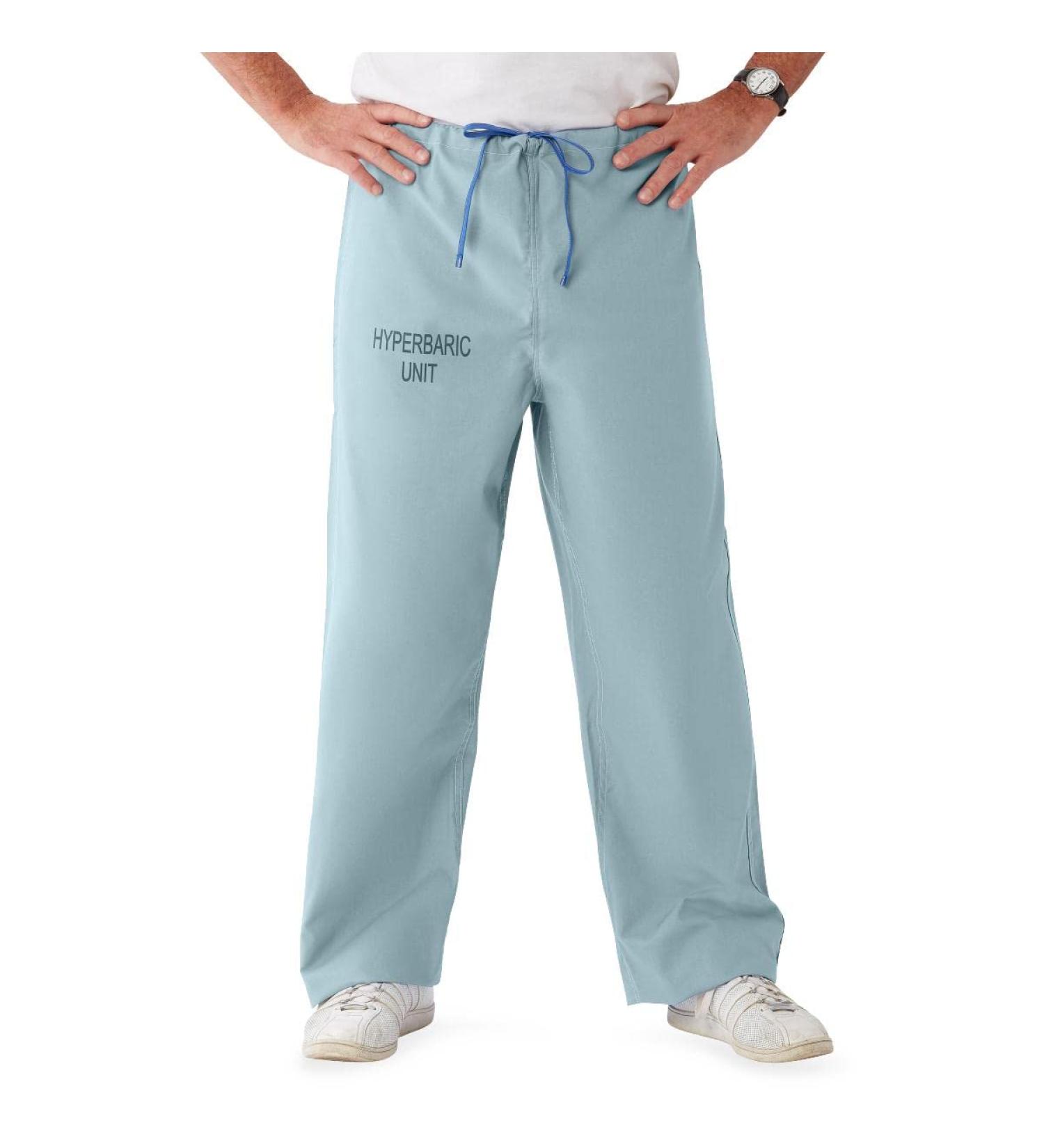 Medline 100% Cotton Unisex Reversible Hyperbaric Scrub Pants - Misty, 3XL Regular Inseam - Buy Online on SooperMarket.com