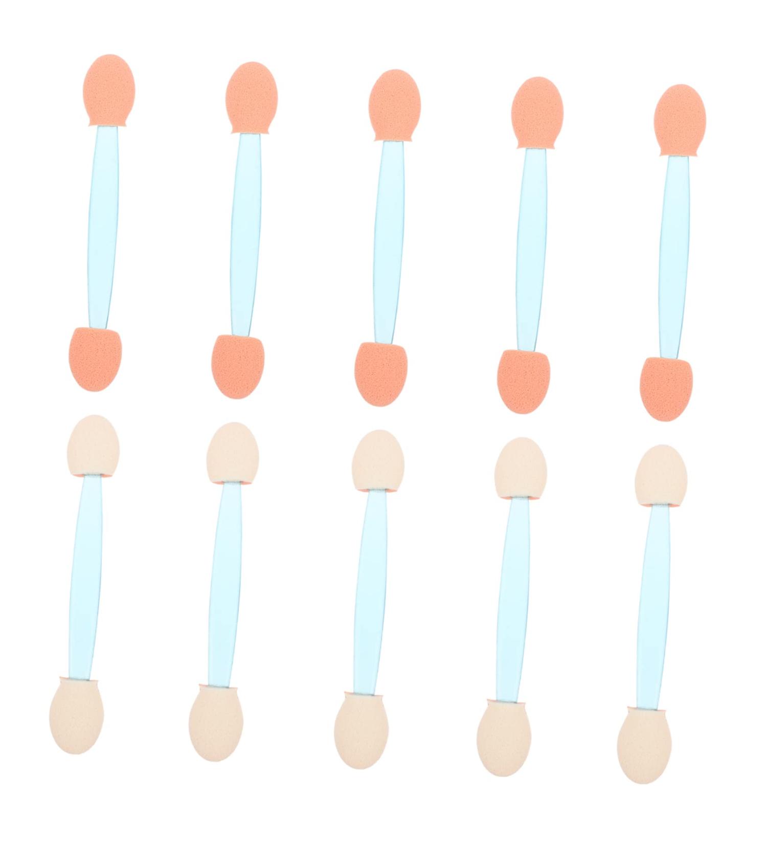 NOLITOY 100pcs Double Ended Eyeshadow Brushes - Disposable Foam Applicators for Eye Makeup - Blue Beauty Tools - Buy Online on SooperMarket.com
