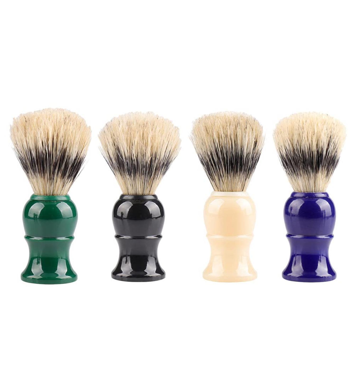 Buy Men's Back Razor Set - 4pcs Ultra-Soft Bristle Shave Brush & Handle - Perfect for Inner Shaving - Silver Spitz Roof Design - Buy Online on SooperMarket.com