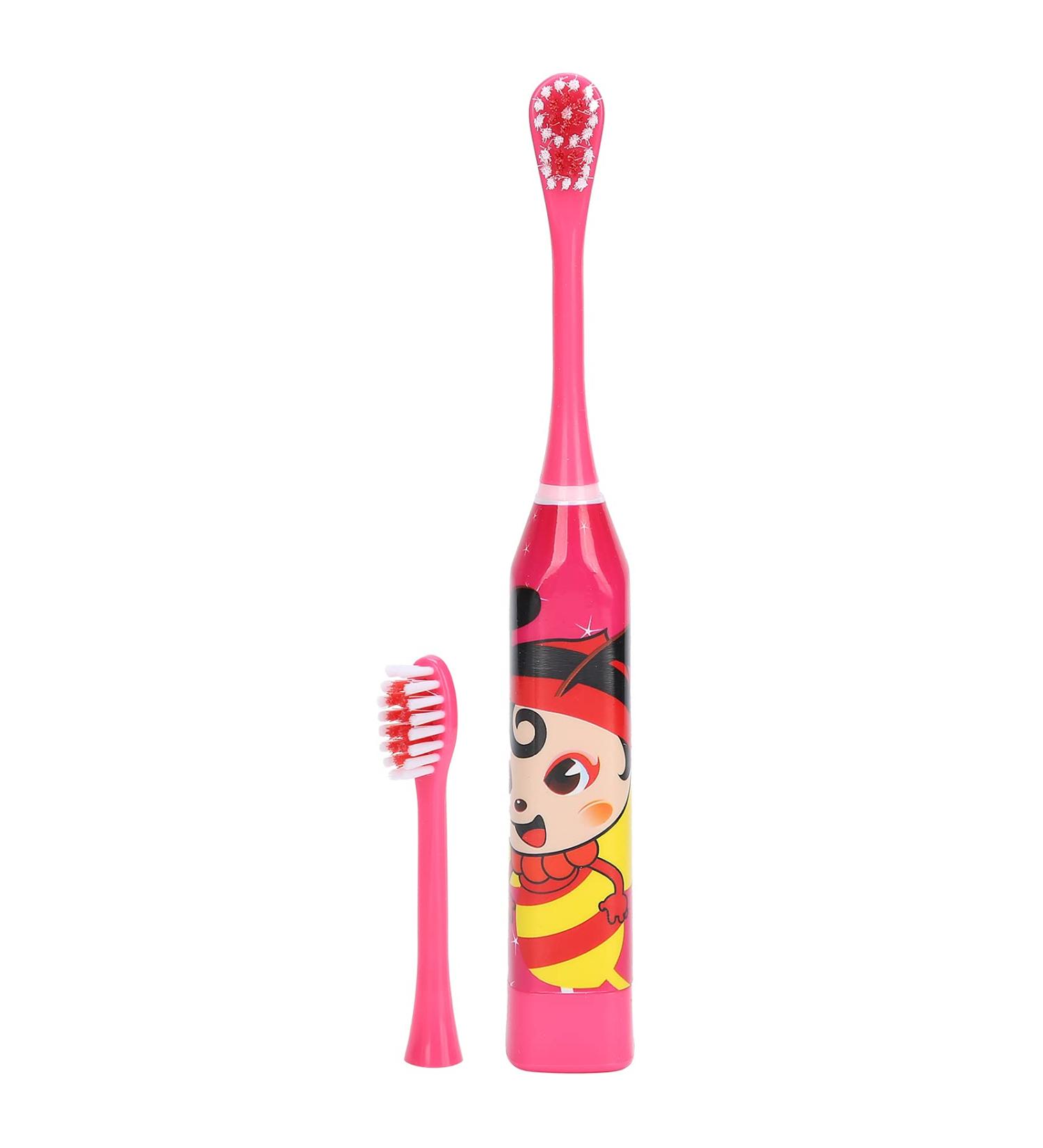 Children's Electric Toothbrush - Cartoon Pattern Oral Care for Kids 3+ (Red) - Buy Online on SooperMarket.com