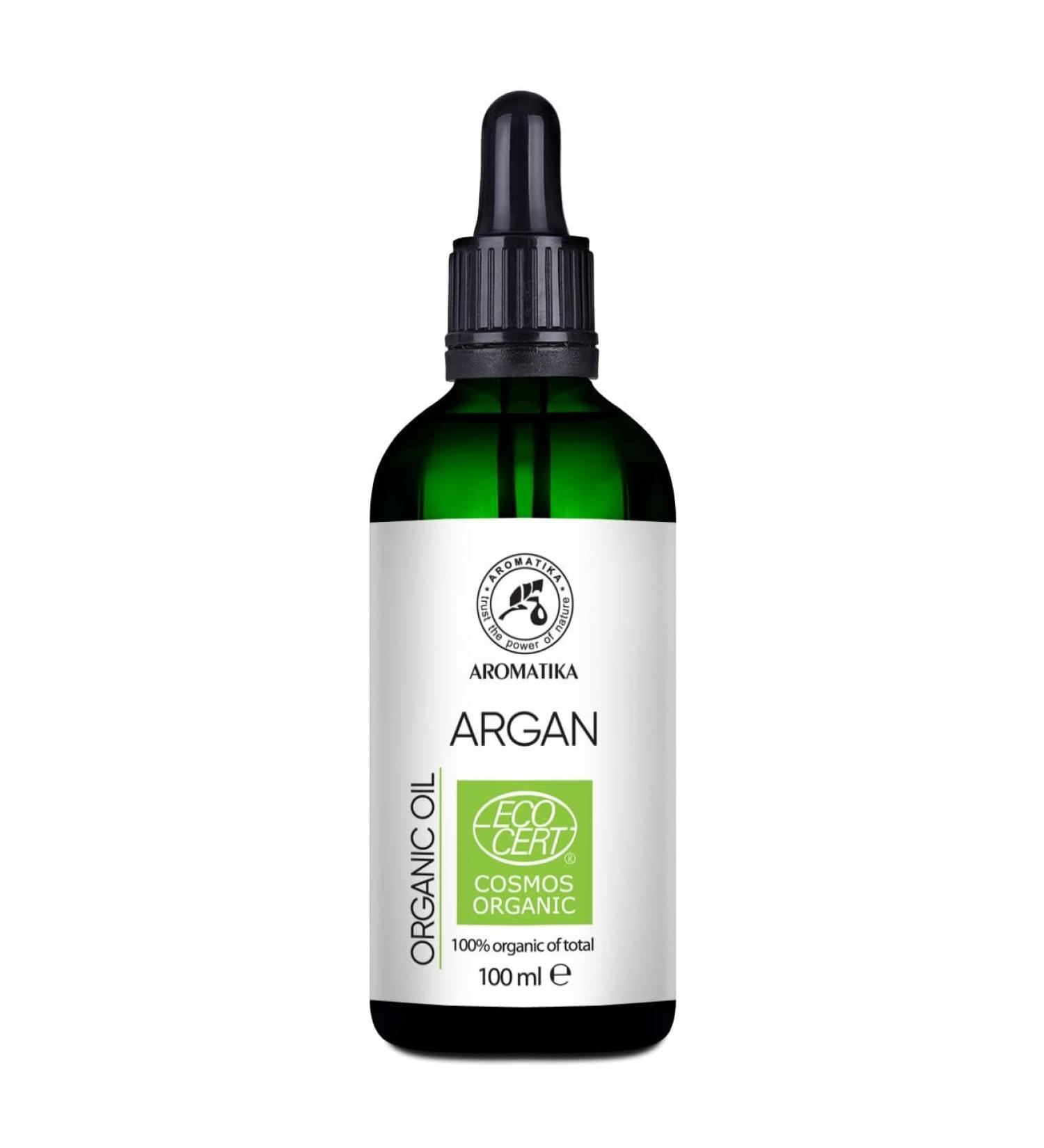 Argan Oil Organic 100ml - Argania Spinosa - Argan Oil - Cold Pressed - 100% Natural - Argan Oil in Light Protection Glass Bottle - Skin Care - Hair Care - Organic Oil for Hair and Skin - Beauty - Buy Online on SooperMarket.com