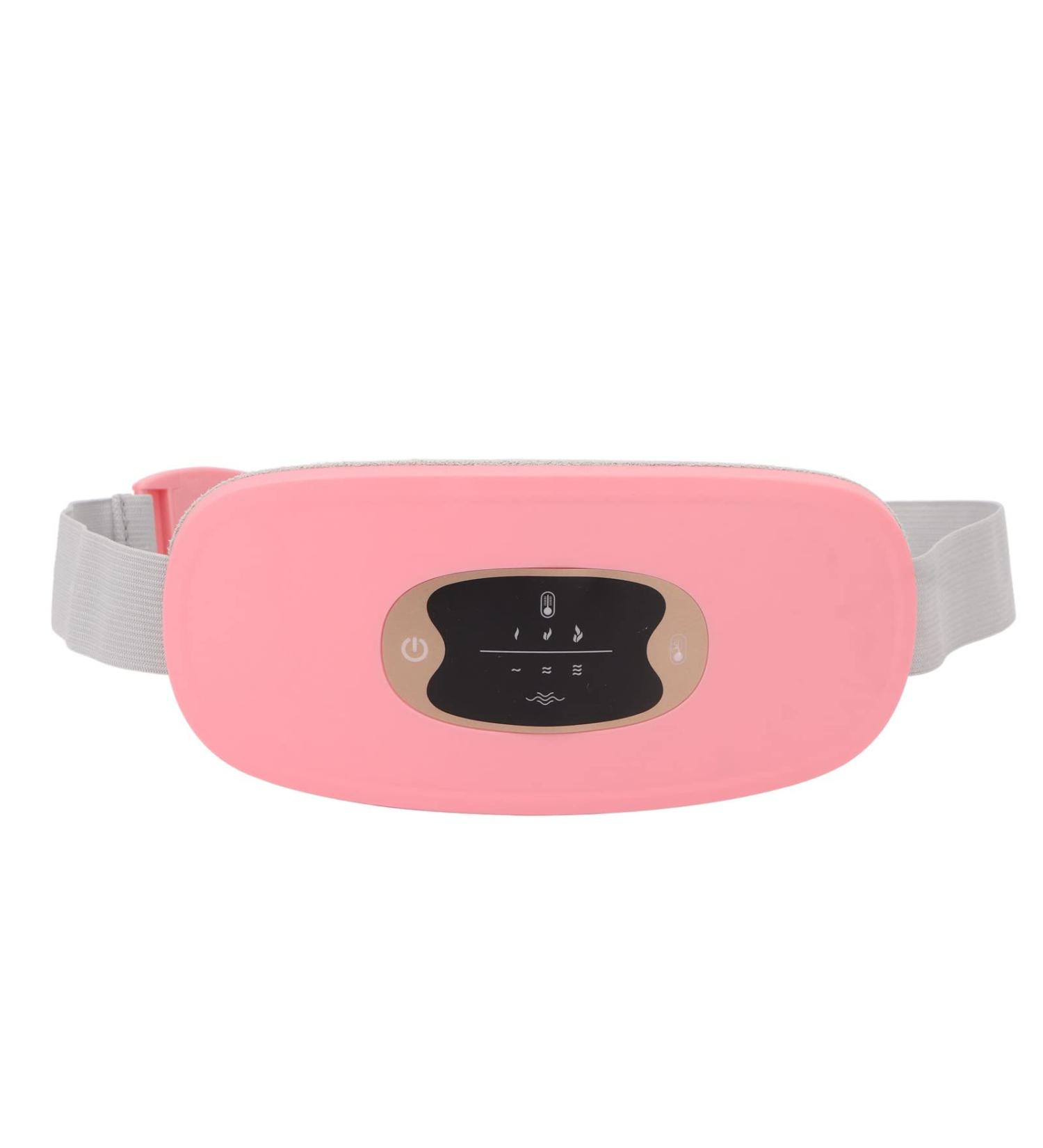 Adjustable Electric Menstrual Care Pad | Cordless Vibration Massage & Heated Waist Belt | 3 Temperature Levels for Women's Comfort - Buy Online on SooperMarket.com