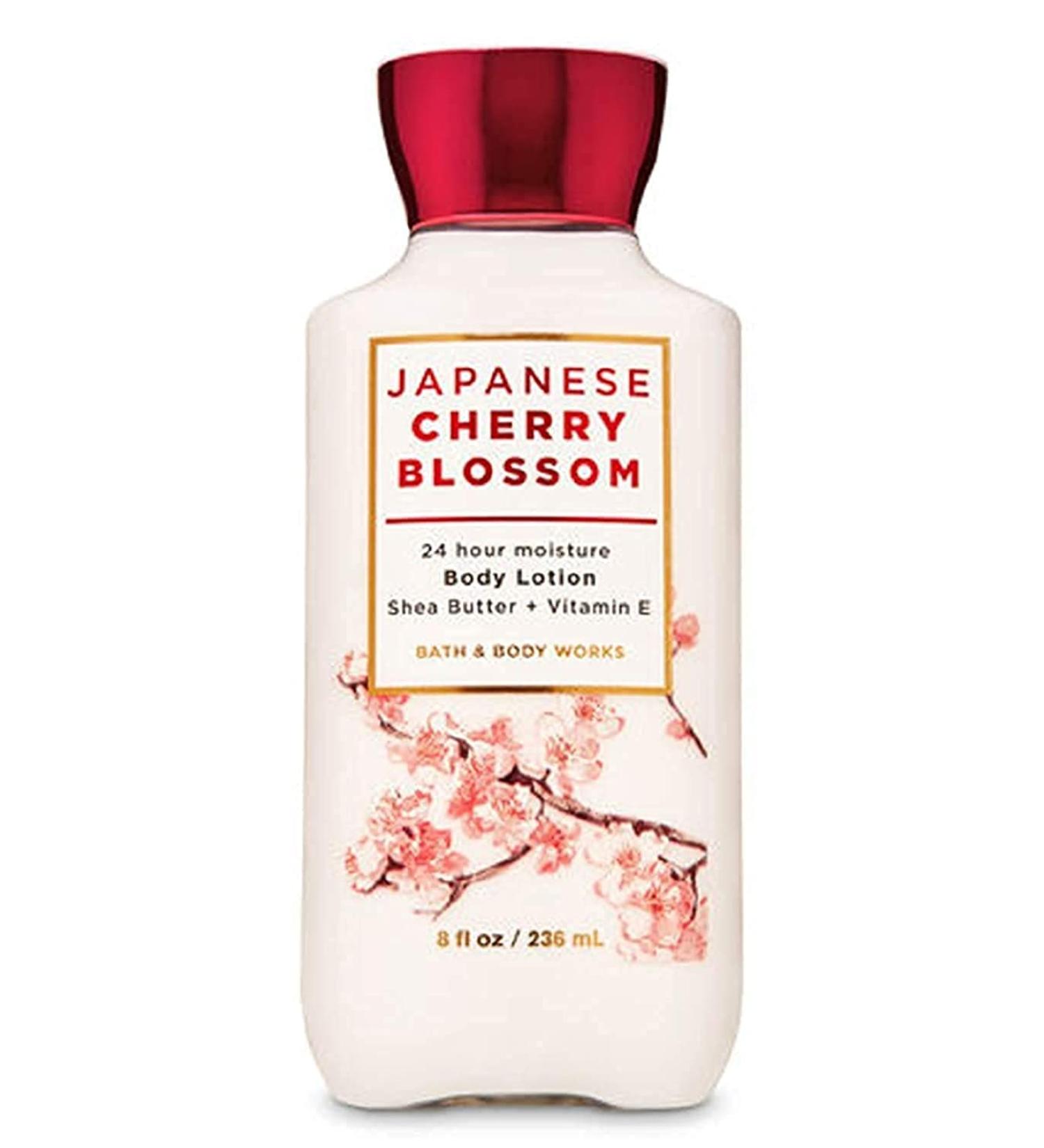 Japanese Cherry Blossom Body Lotion - 8 fl oz | Shea Butter, Coconut Oil, Vitamin E | Moisturizing & Smooth | 24-Hour Hydration - Buy Online on SooperMarket.com