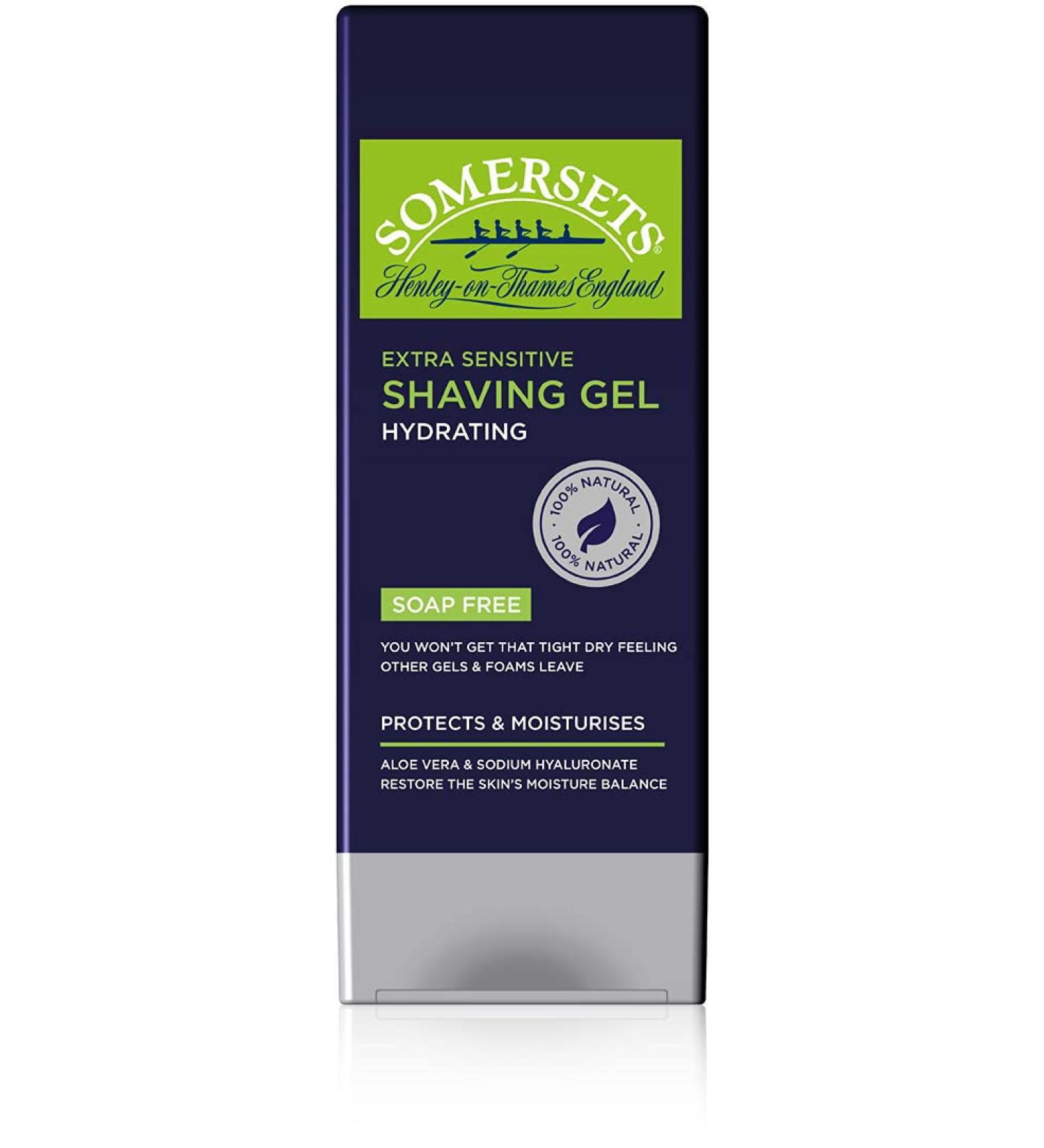 Buy Somersets Extra Sensitive Clear Hydrating Shaving Gel 200 ml - Perfect for Sensitive Skin | International Shipping Available - Buy Online on SooperMarket.com