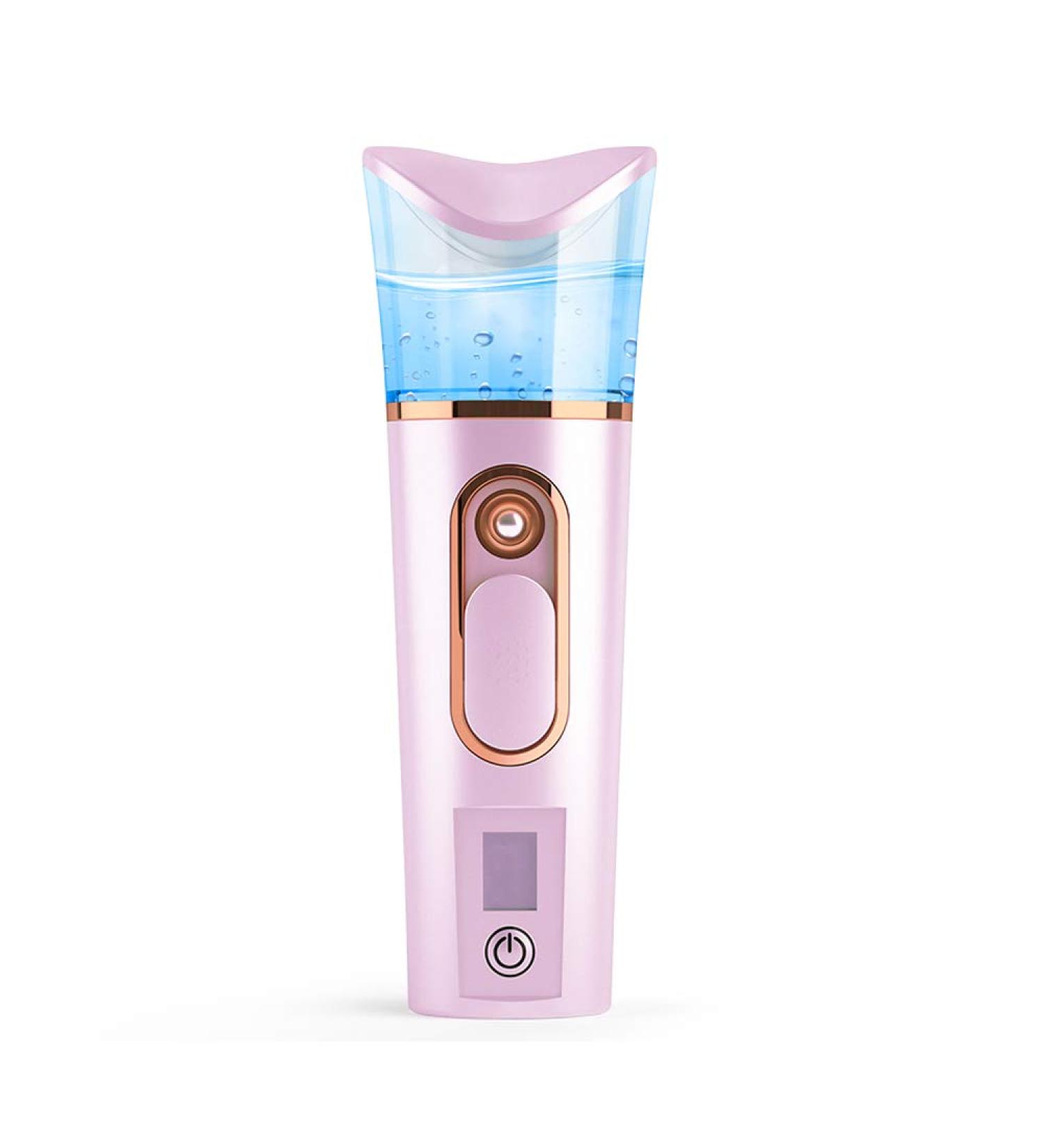 FANTEXY Nano Facial Mister with Skin Analyzer & Moisture Tester - Portable Mini Cool Face Mist Steamer for Eyelash Extensions & Hydration - Buy Online on SooperMarket.com