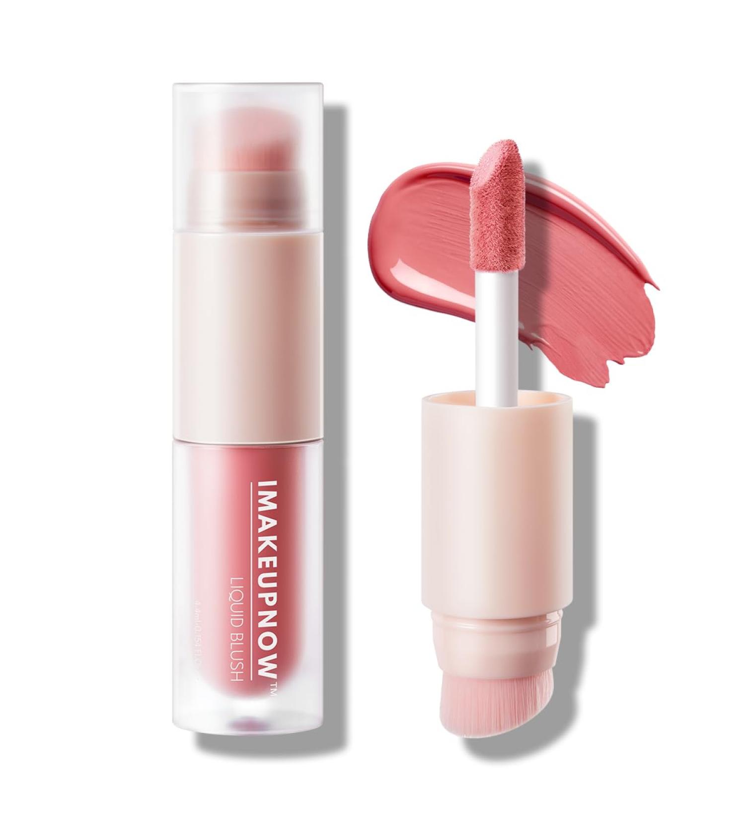 IMAKEUPNOW Liquid Cream Blush Stick Makeup for Cheeks | Build-in Brush - Application & Blending All in One #L001 - Buy Online on SooperMarket.com