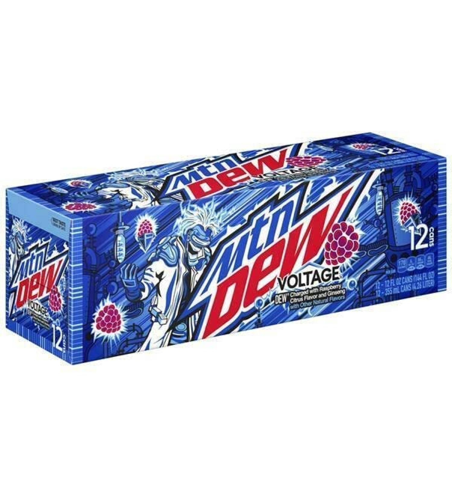 Mountain Dew Voltage Berry & Citrus Soda Pop 12 Fl Oz Pack of 12 - Buy Online on SooperMarket.com