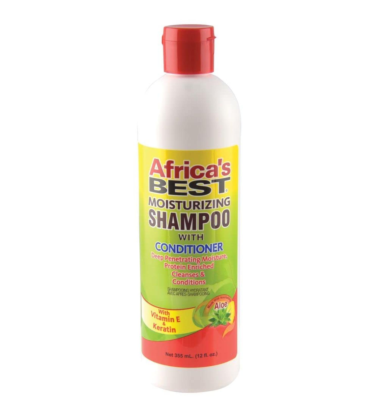 Africa's Best Moisturizing Shampoo With Conditioner  12 Oz Green 1-108-12-1200