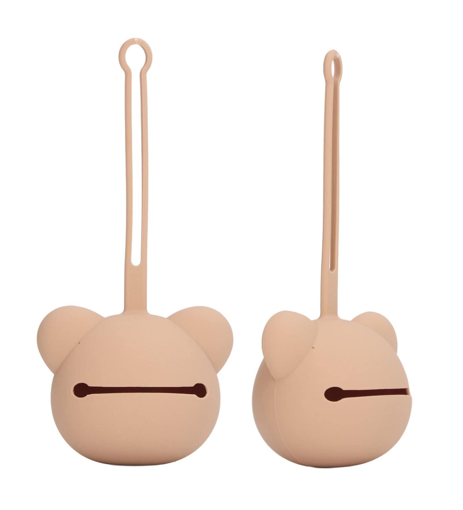 Buy Modern Coffee Silicone Pacifier Chain & Storage Case - Easy to Clean Soft & Dust-Proof for Dental Care - Buy Online on SooperMarket.com