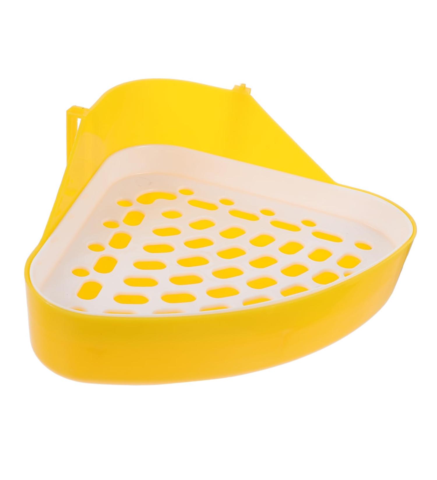 ORFOFE Box Pet Potty Urinal Rabbit Toilet Bedding for Rabbits Pet Pee Bedding for Guinea Pigs White Abs 24.5X18.5cm White - Buy Online on SooperMarket.com