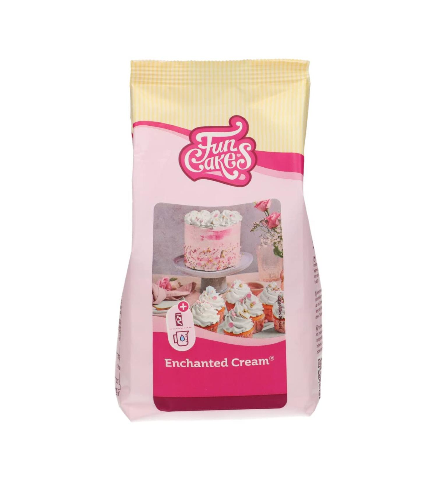 Funcakes Enchanted Cream Mix - Light & Fluffy Vanilla Frosting for Cakes & Cupcakes | 450g | Halal Certified - Buy Online on SooperMarket.com