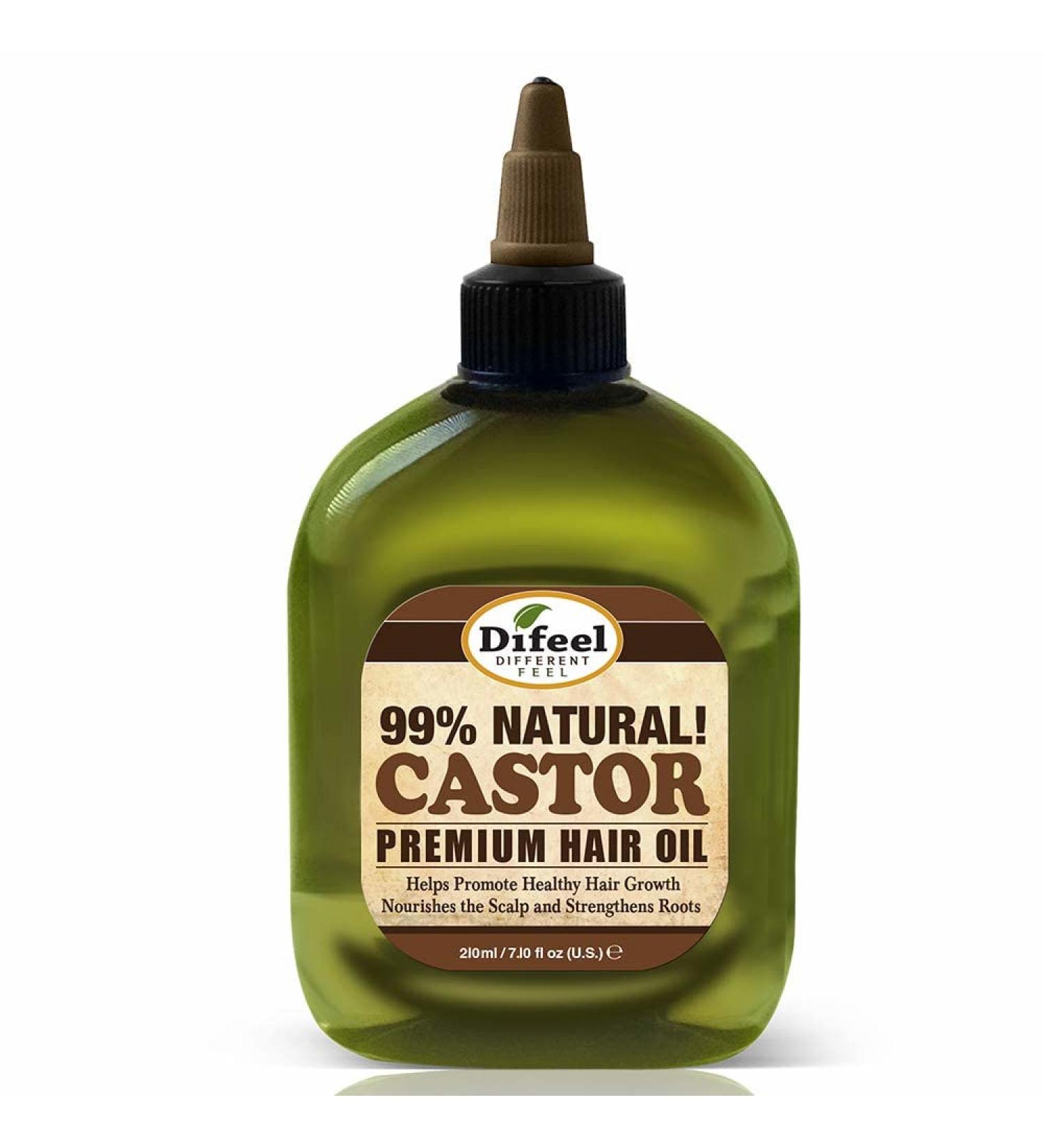 Difeel Premium 99% Natural Castor Hair Oil 7.1 oz (3-Pack) - Nourishing Hair Treatment - Buy Online on SooperMarket.com