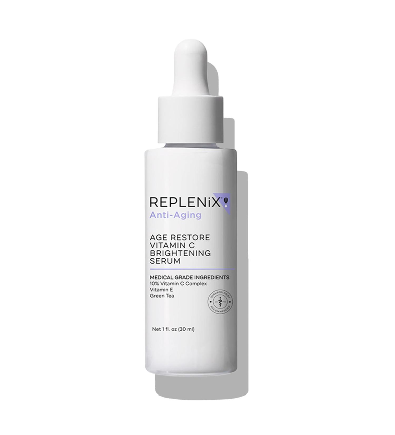 Replenix Age Restore Vitamin C Serum | Medical-Grade Brightening Antioxidant Treatment for All Skin Types - 1 fl. oz - Buy Online on SooperMarket.com