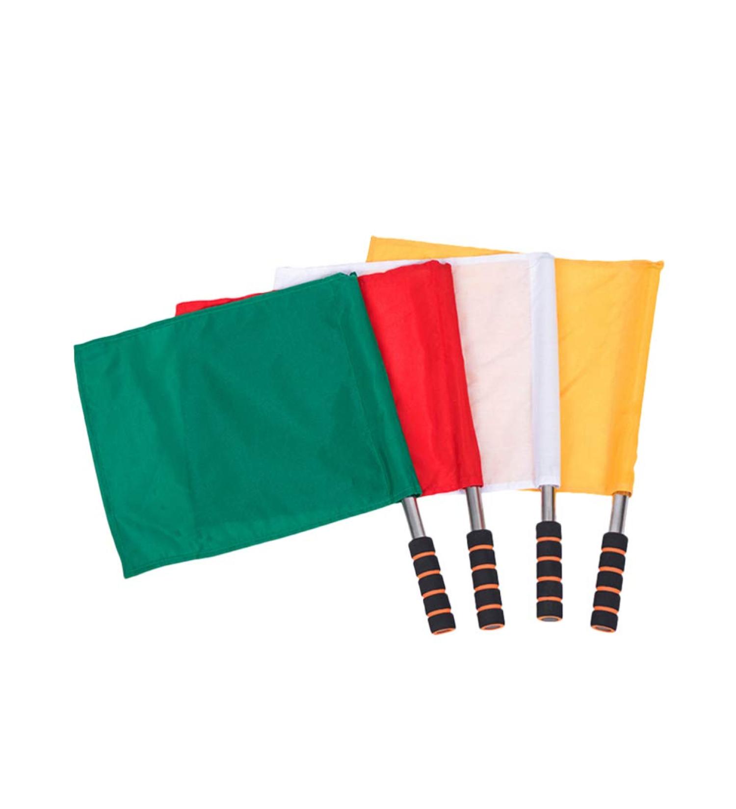 BESPORTBLE Sports Referee Flags Set - Stainless Steel Pole Stick - 4pcs - Buy Online on SooperMarket.com