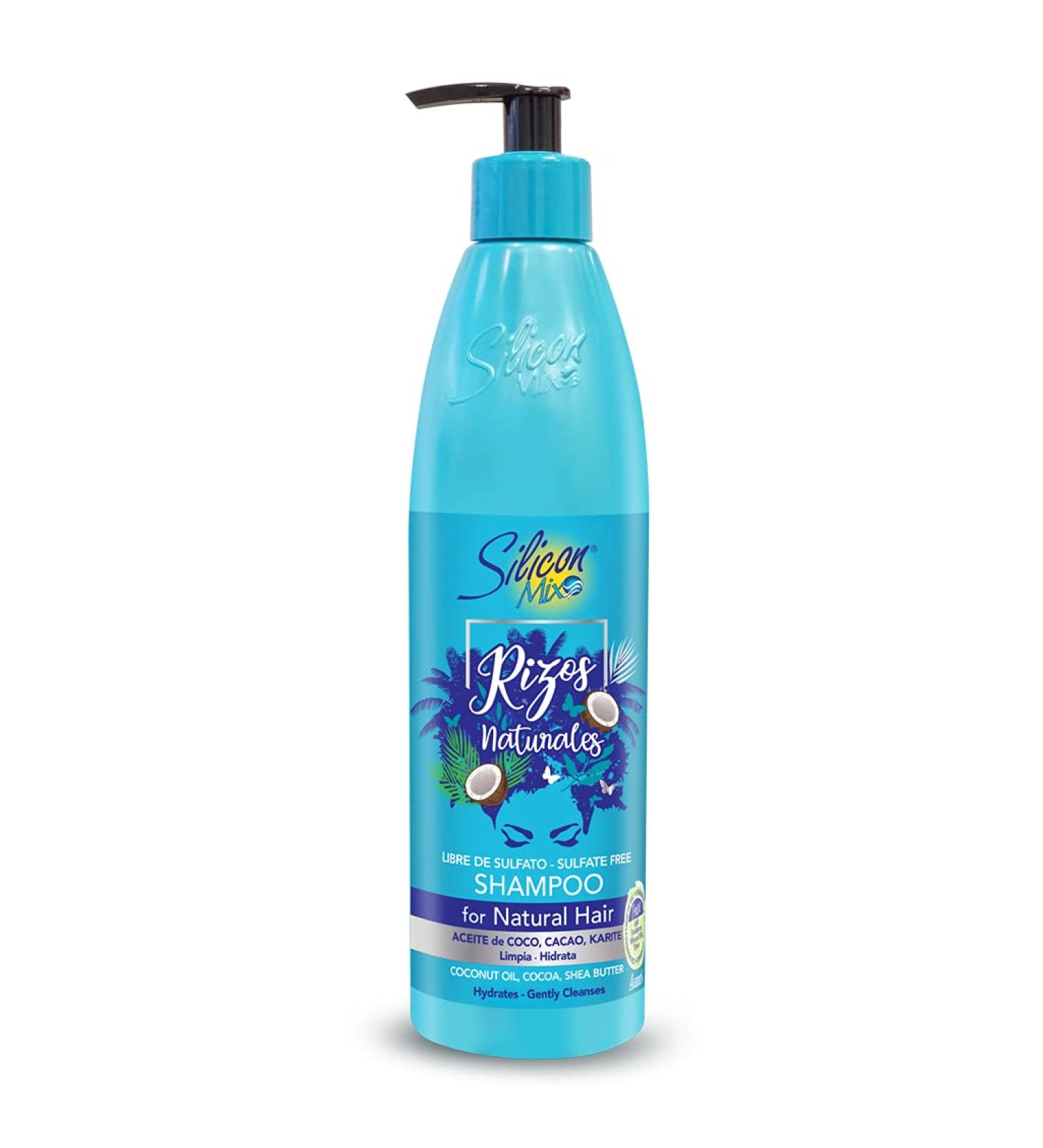 Silicon Mix SULFATE FREE SHAMPOO FOR NATURAL HAIR | RIZOS NATURALES |FOR CURLY AND AFRO HAIR | 16 OZ |