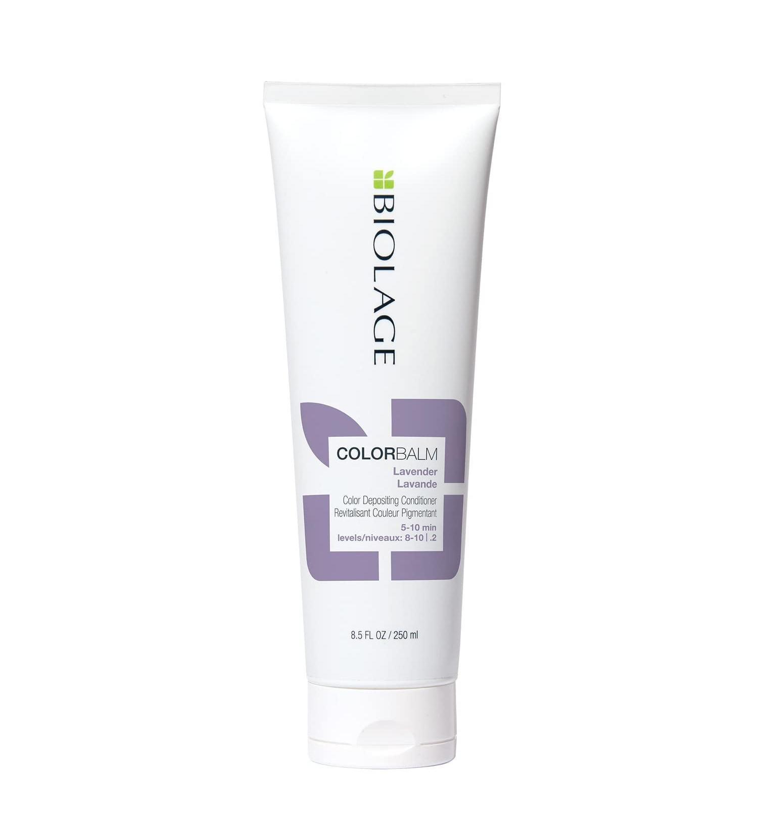 Biolage Color Balm Lavender Conditioner | Violet Tone for Light Blonde Hair | 250ml Odorless | Enhances Brilliance & Fresh Color - Buy Online on SooperMarket.com