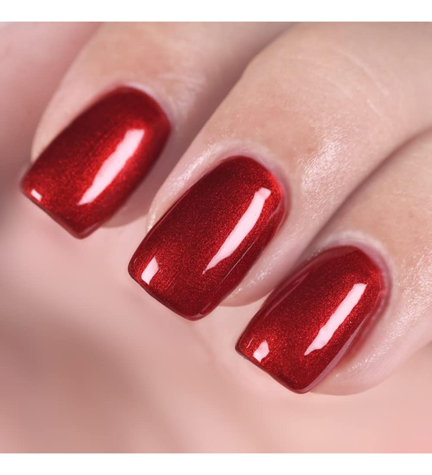 MEMEDA Red Gel Nail Polish Set with UV Nail Lacquer and LED Lamp - 0.5 fl oz - Buy Online on SooperMarket.com