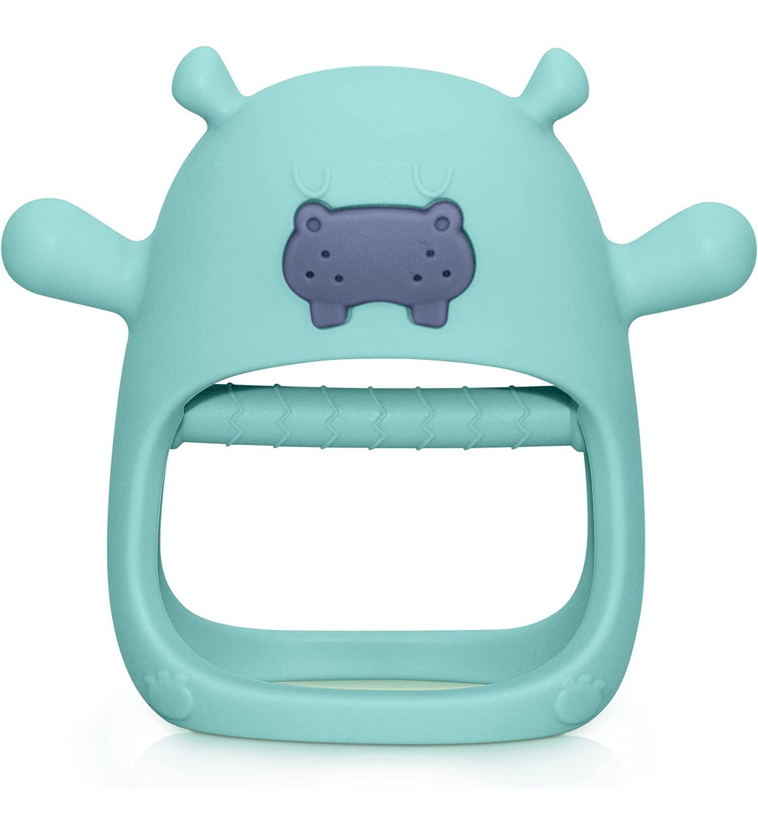 Towwi Hippo Teething Toy for Babies 0-12 Months | Chew Toys for Sucking Needs | Hand Pacifier Baby Toy - Buy Online on SooperMarket.com