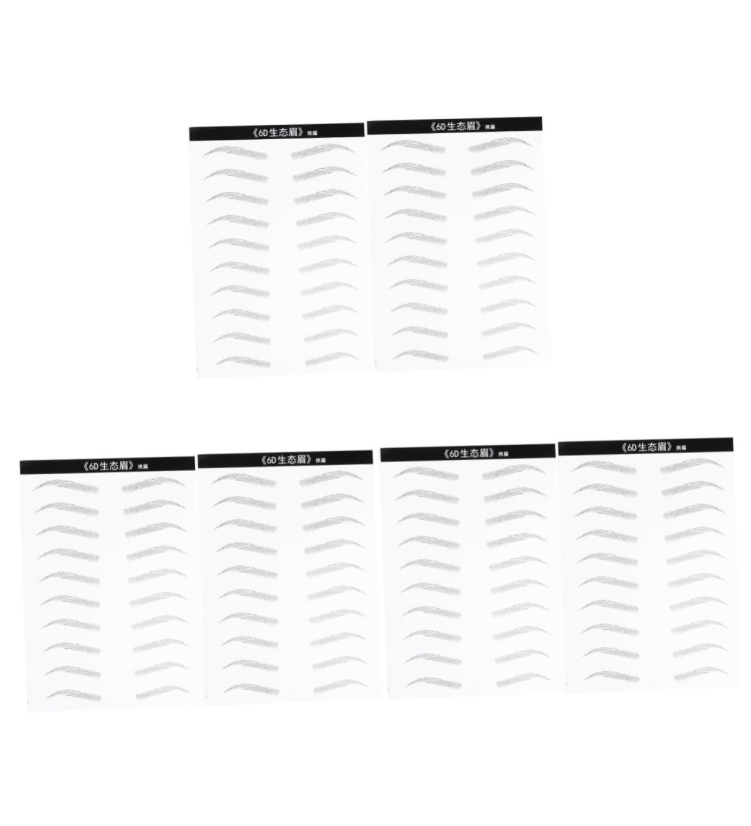 MAGICLULU 6 Sheets Pairs Artificial Eyebrow Patch Eyebrow Sticker Eyebrow Transfer 3d Makeup Tools Disposable - Buy Online on SooperMarket.com