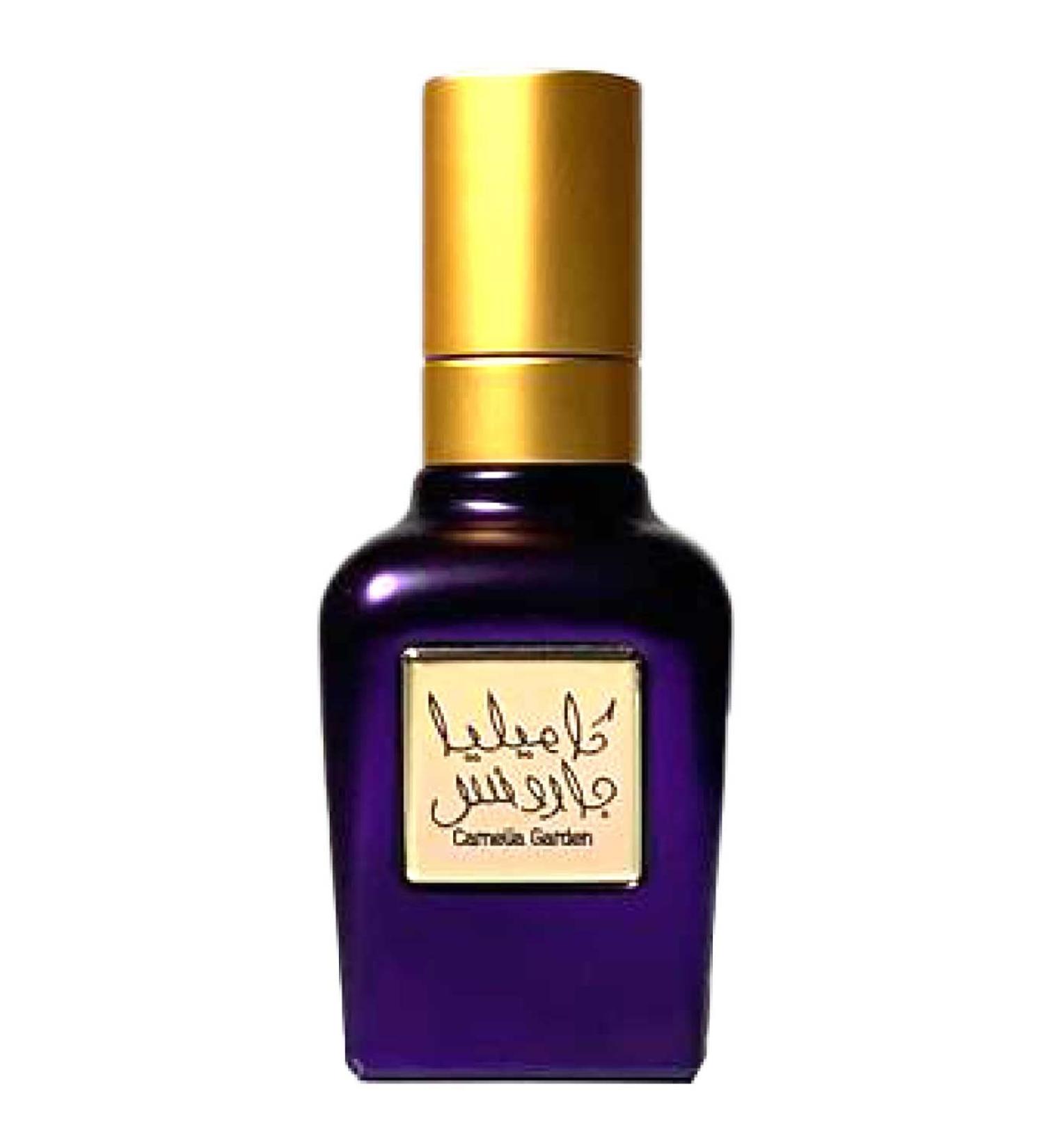 CAMELIA GARDEN 40mL Perfume for Men and Women with Fresh Fruits Subtle Florals Deep Wood Leather and Oud by Al Maghribi Dubai - Buy Online on SooperMarket.com