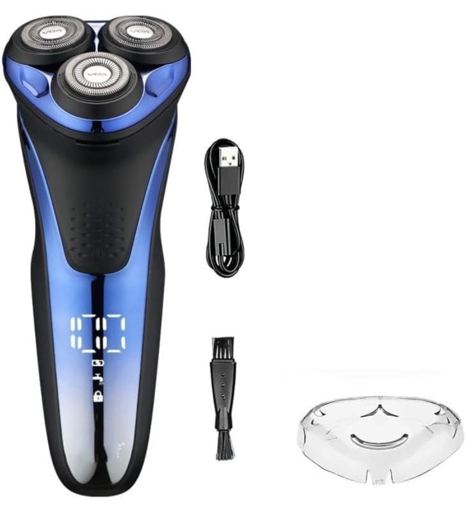 GeRRiT Electric Shavers for Men - Waterproof Rotary 3D Floating Razor & Beard Trimmer | Rechargeable Professional Shaving - Buy Online on SooperMarket.com