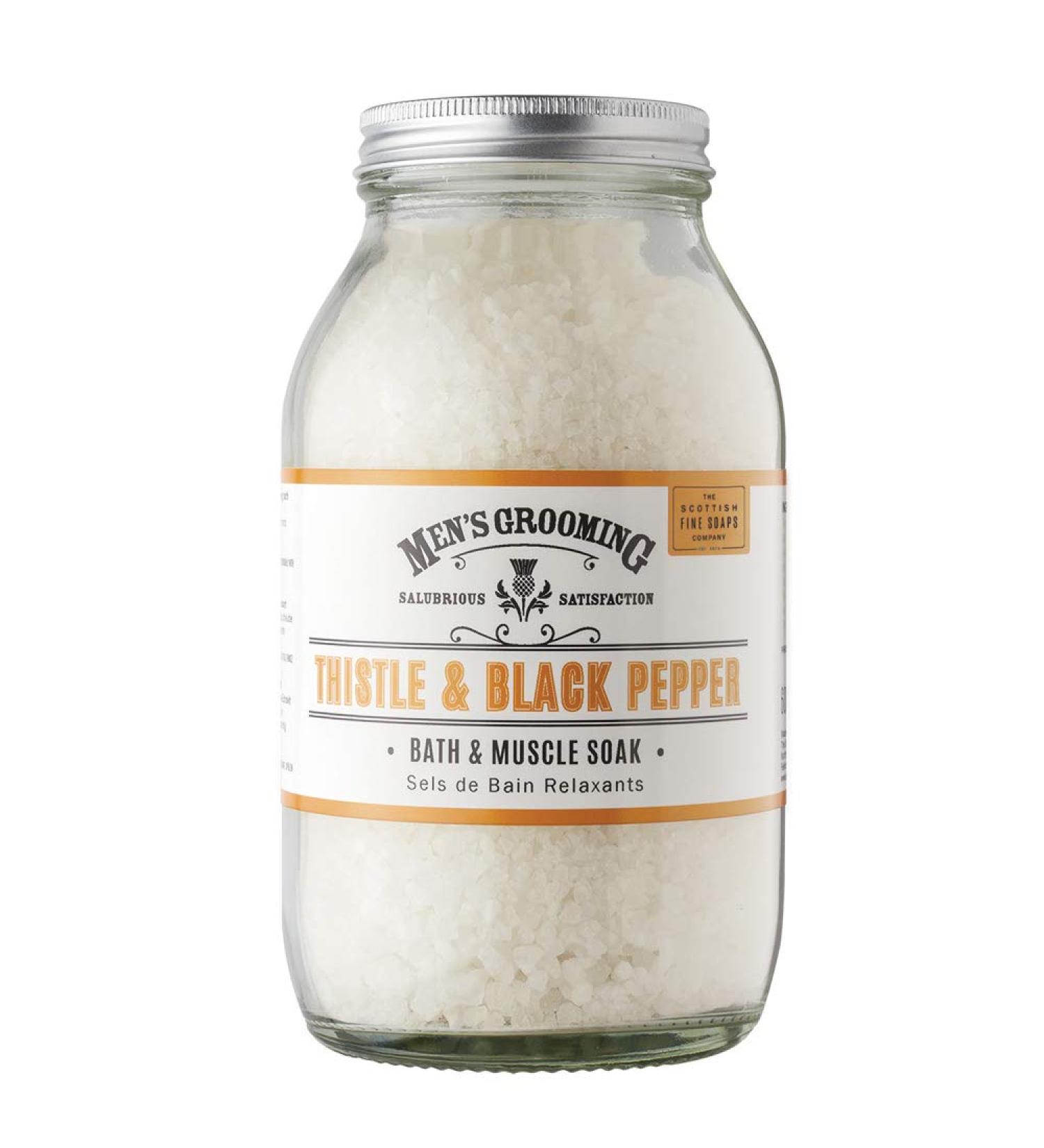 Scottish Fine Soaps Relaxing Bath - Men's Grooming 600g in Glass Jar | International Shipping - Buy Online on SooperMarket.com