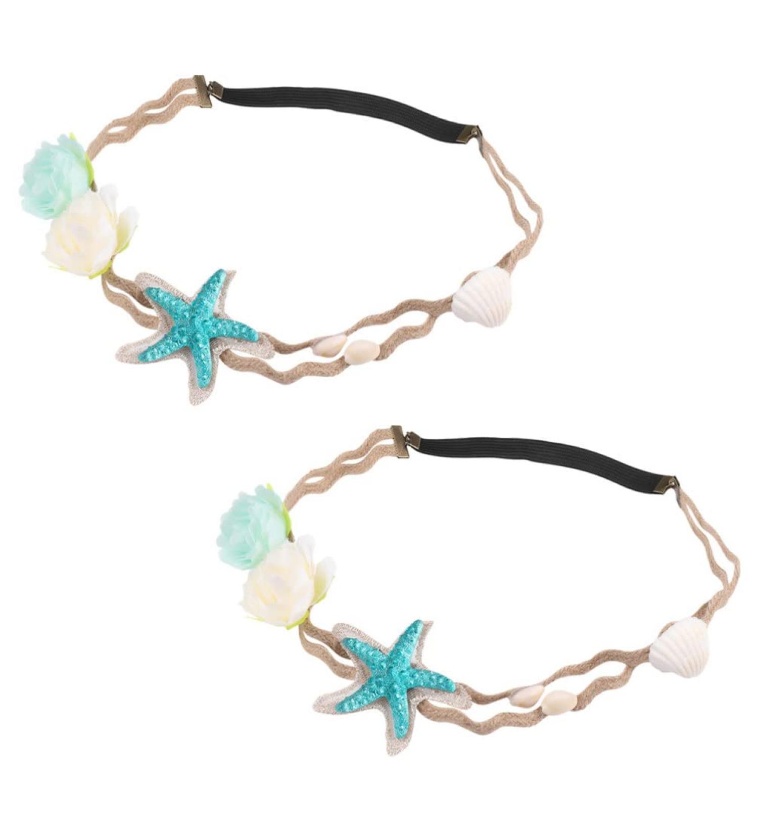 KALLORY Seashell Headband Set - Boho Ocean Hair Accessories for Girls - Buy Online on SooperMarket.com