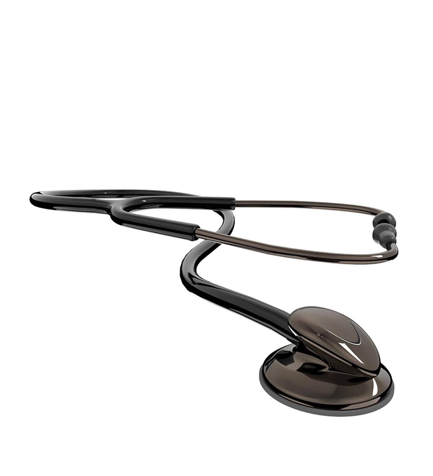 Classic Stethoscope for Nurses & EMTs | Single Head Stainless Steel Soft Eartips - Medical & Home Use (Titanium Black - Buy Online on SooperMarket.com