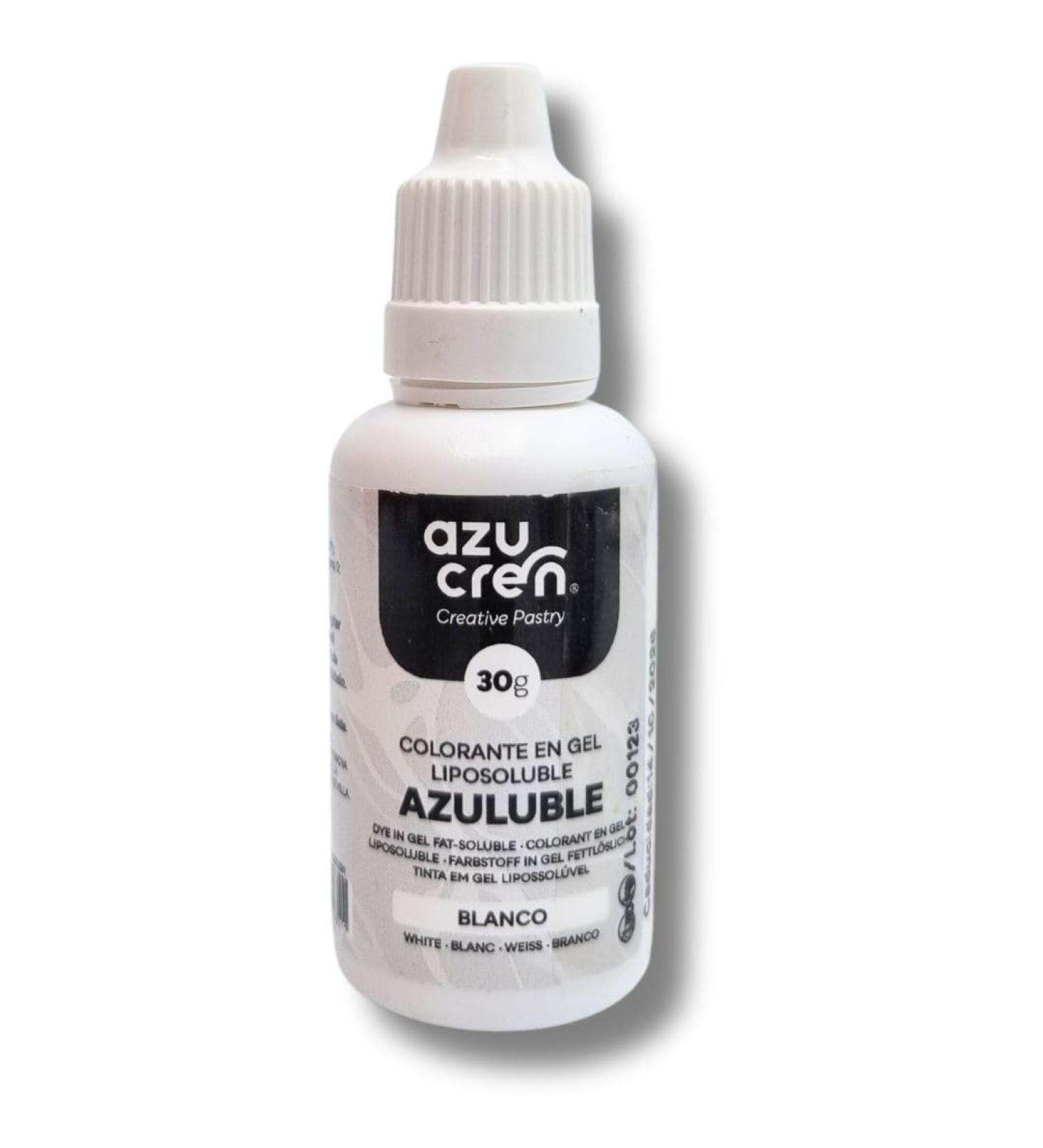 Azucren Oil Based Food Gel Colouring White Ideal for Chocolate Buttercream and Cream 30 G - Buy Online on SooperMarket.com