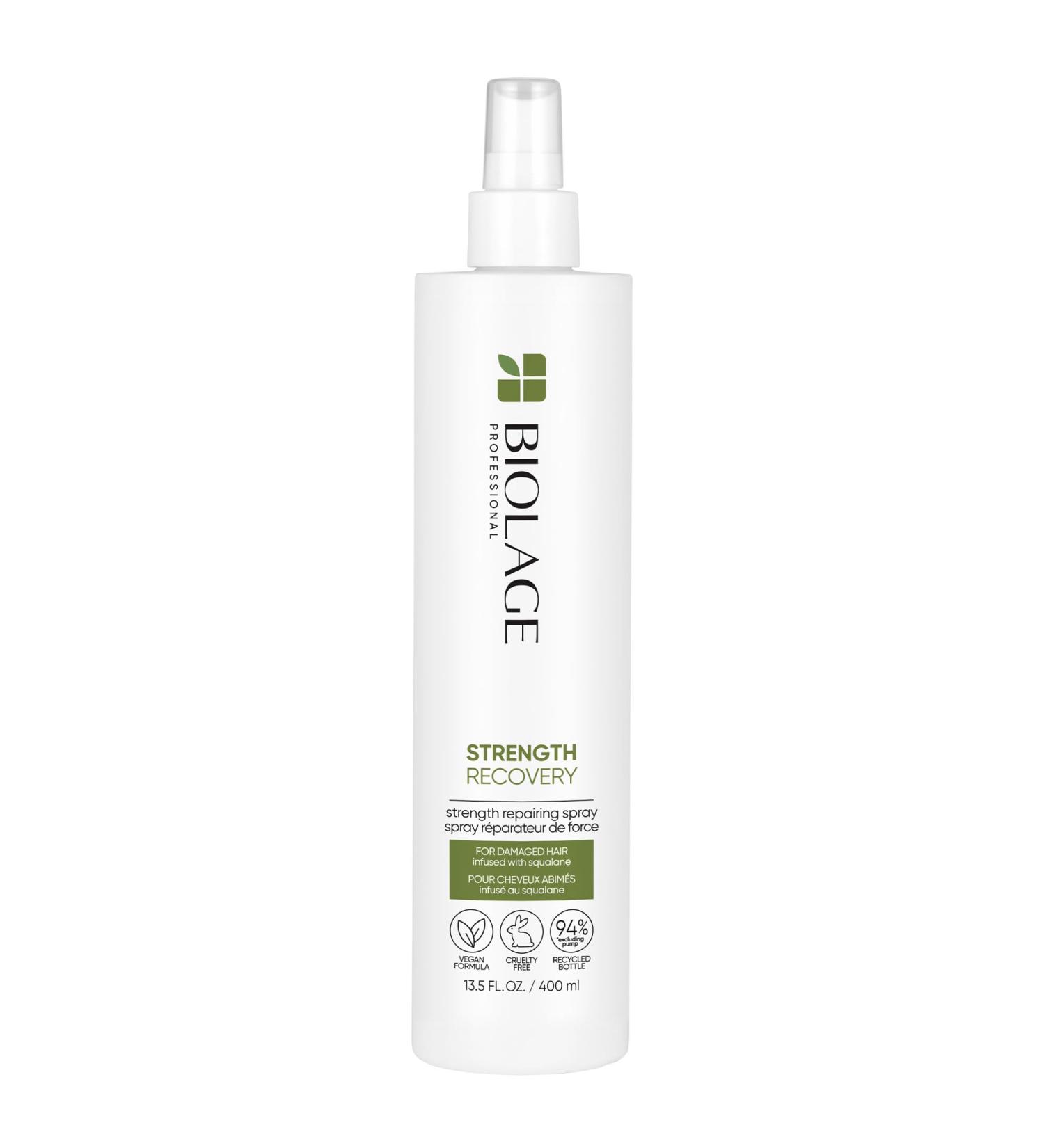 Biolage Strength Recovery Leave-In Conditioner Spray - Repairing Heat Protectant & Detangler Strengthens & Prevents Damage For Damaged & Sensitized Hair 13.5 Fl Oz (Pack of 1) - Buy Online on SooperMarket.com