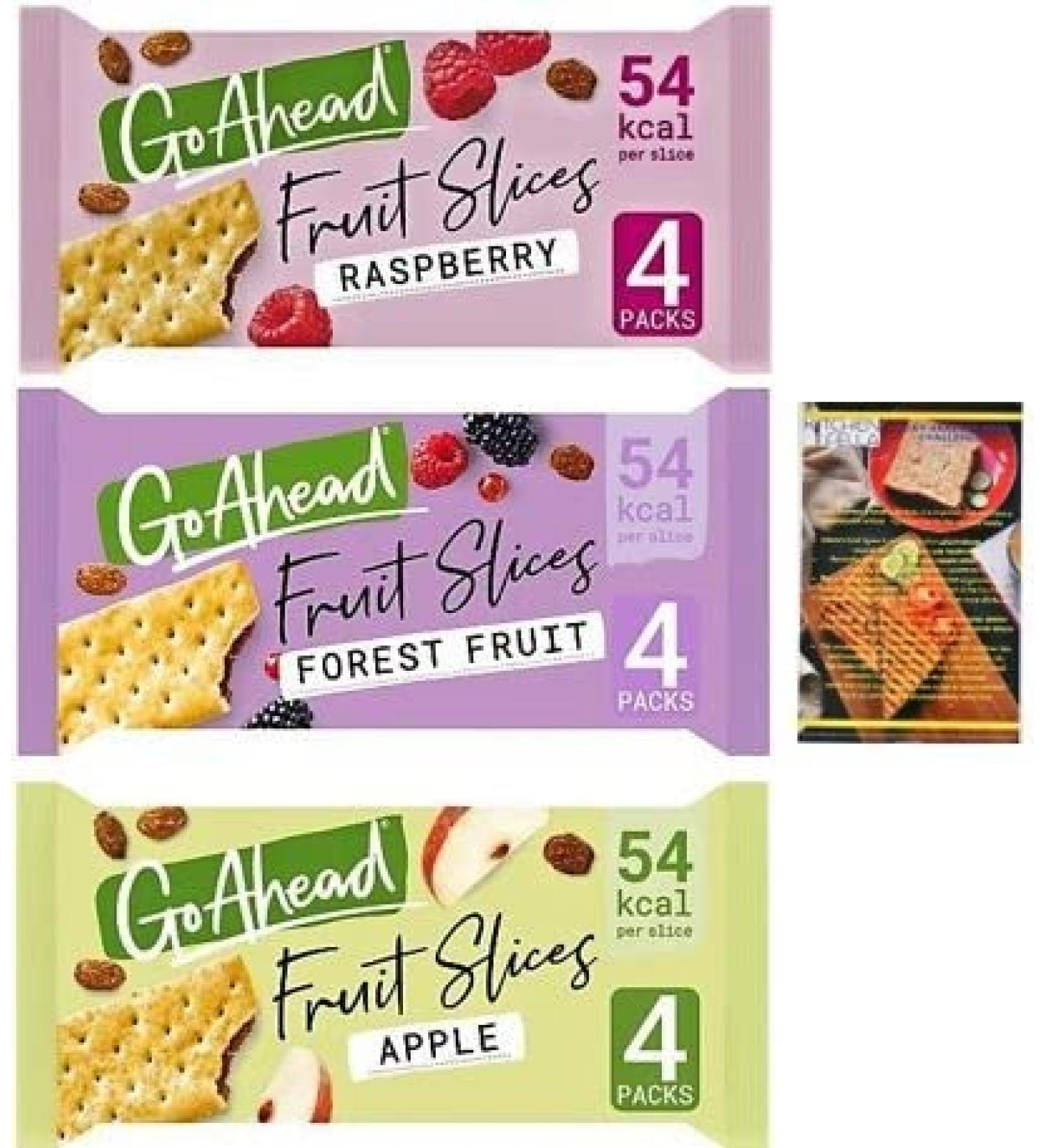 Go Ahead Fruit Slices Forest Fruit Apple and Raspberry Bundle - Buy Online on SooperMarket.com
