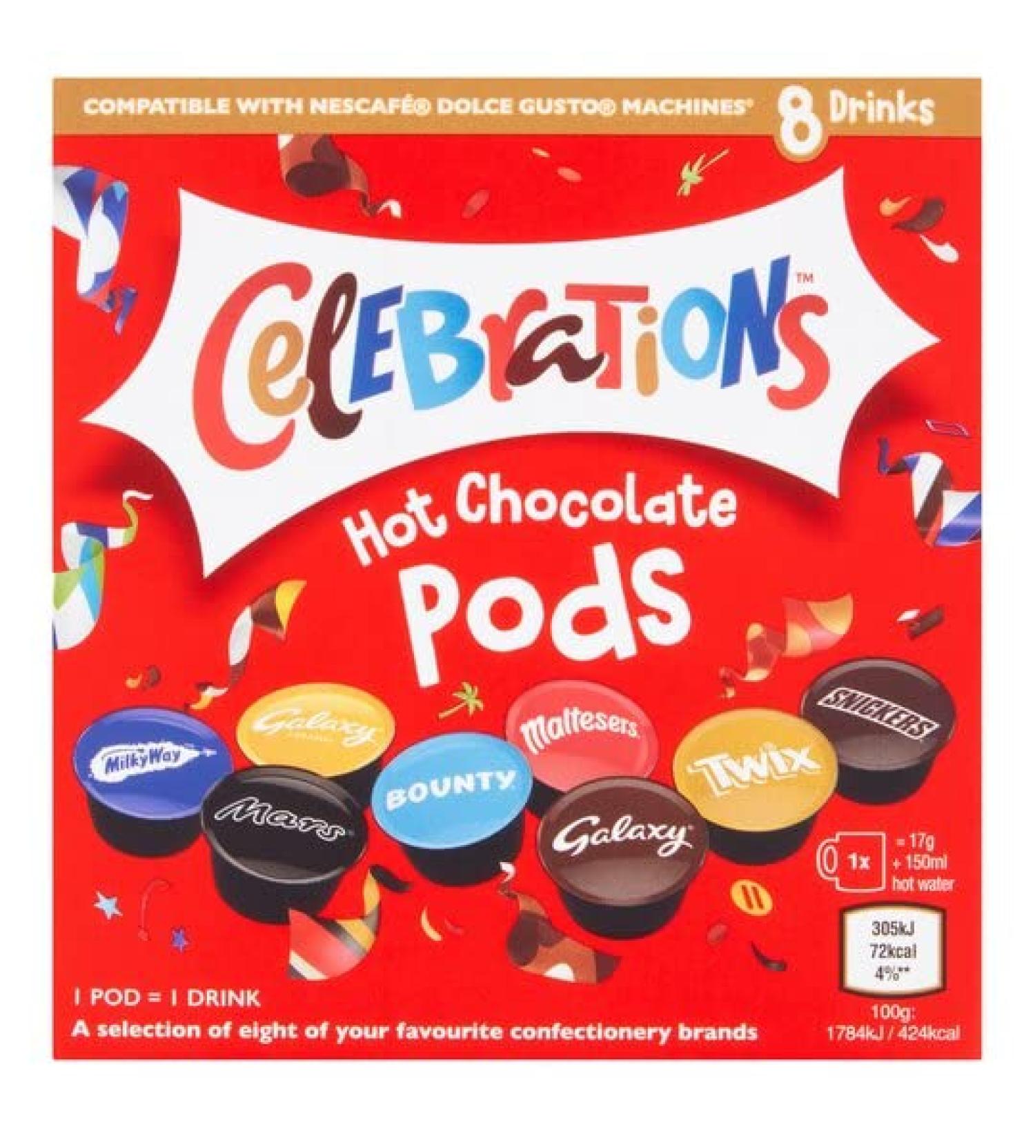 Premier Life Store Celebrations Hot Chocolate Drink Pods 128g - Buy Online on SooperMarket.com